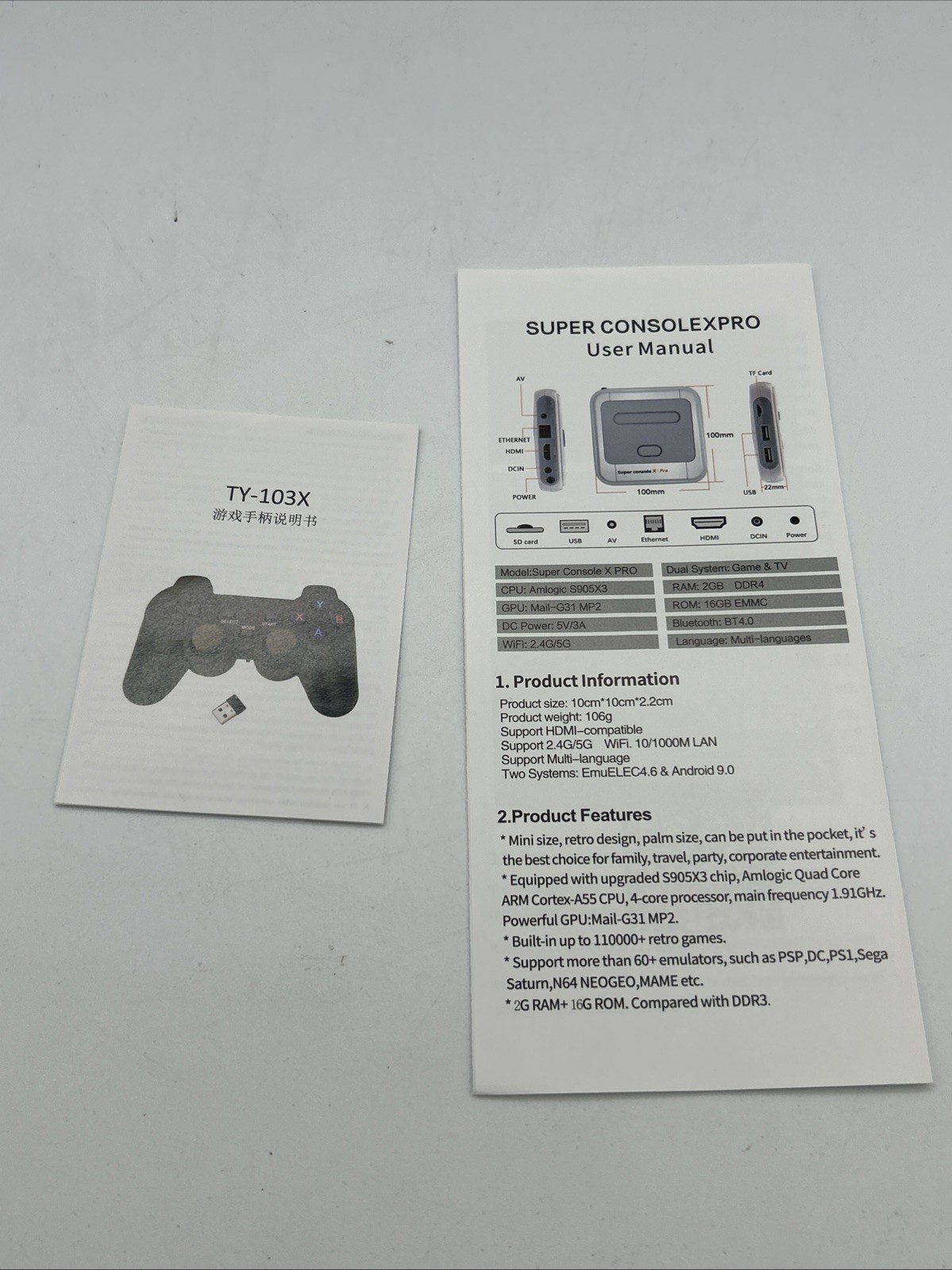 Super Console-X Pro 4K HDMI WiFi Retro HD Video Game Console Over 3000 FOR PARTS