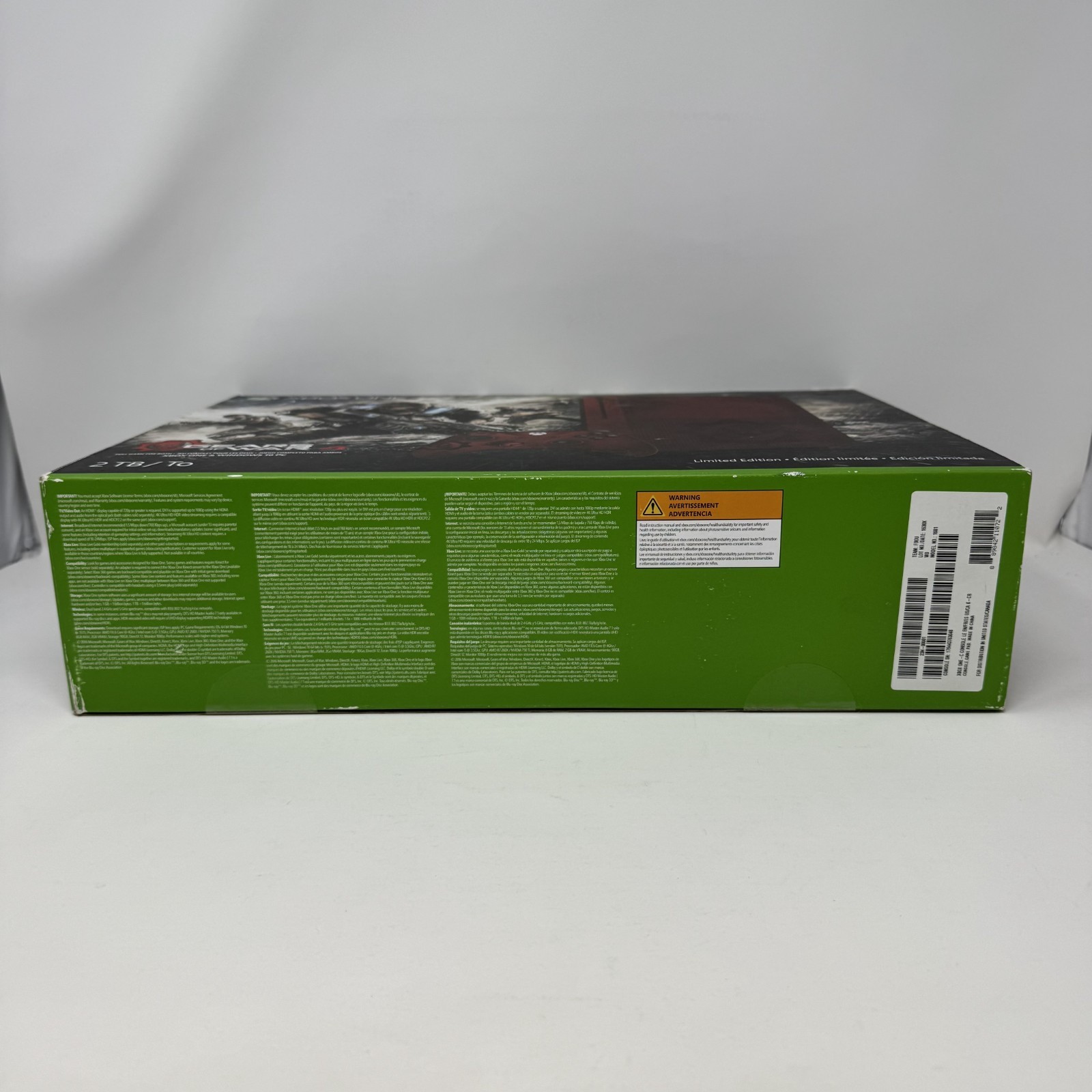 Xbox One System Gears of War 4 Limited Edition 2TB CONSOLE ONLY TESTED & WORKS!