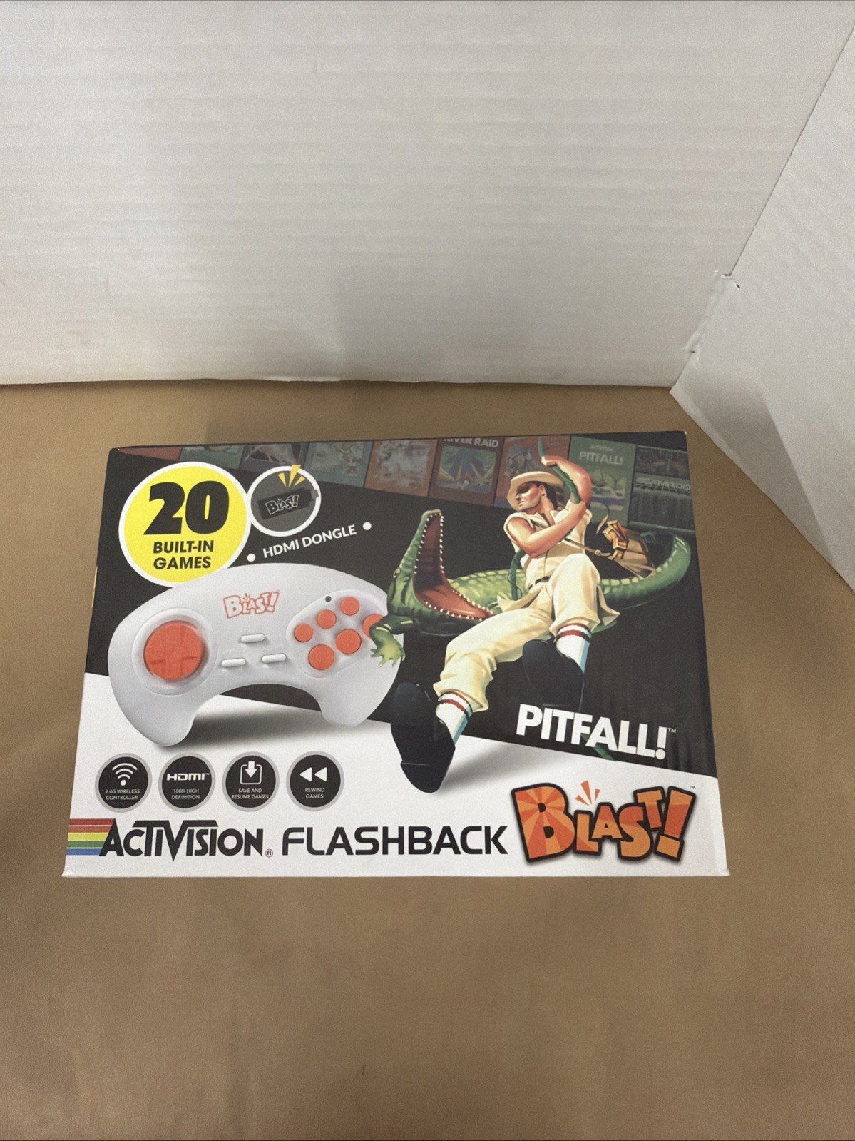 ActiVision Flashback Blast PITFALL 20 Built-In Games Retro Classic HDMI Gaming-