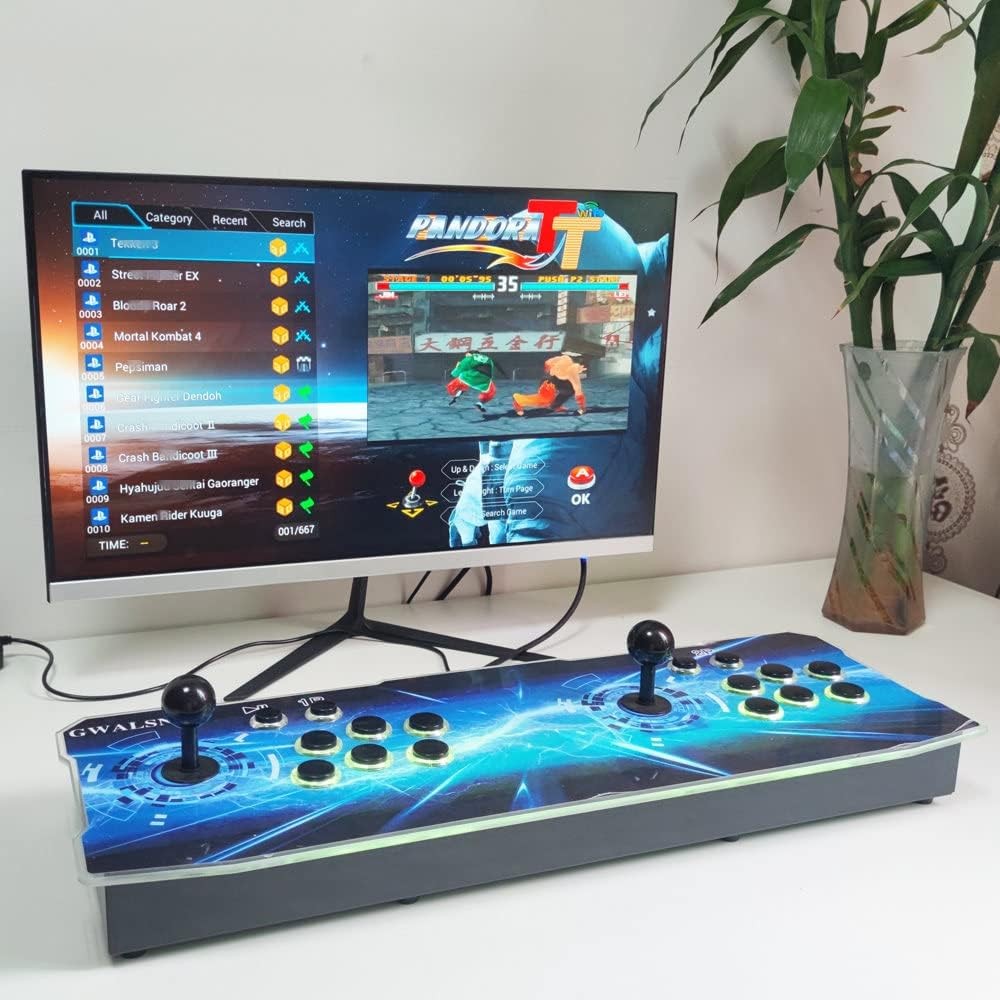 3D Box 80S Pro Arcade Games Console, 16800 in 1 HD Video Games Machine,Plug and
