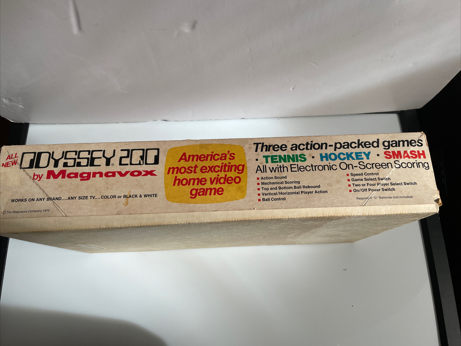 ODYSSEY 200 MAGNAVOX SYSTEM W/ BOX TENNIS HOCKEY SMASH VINTAGE UNTESTED
