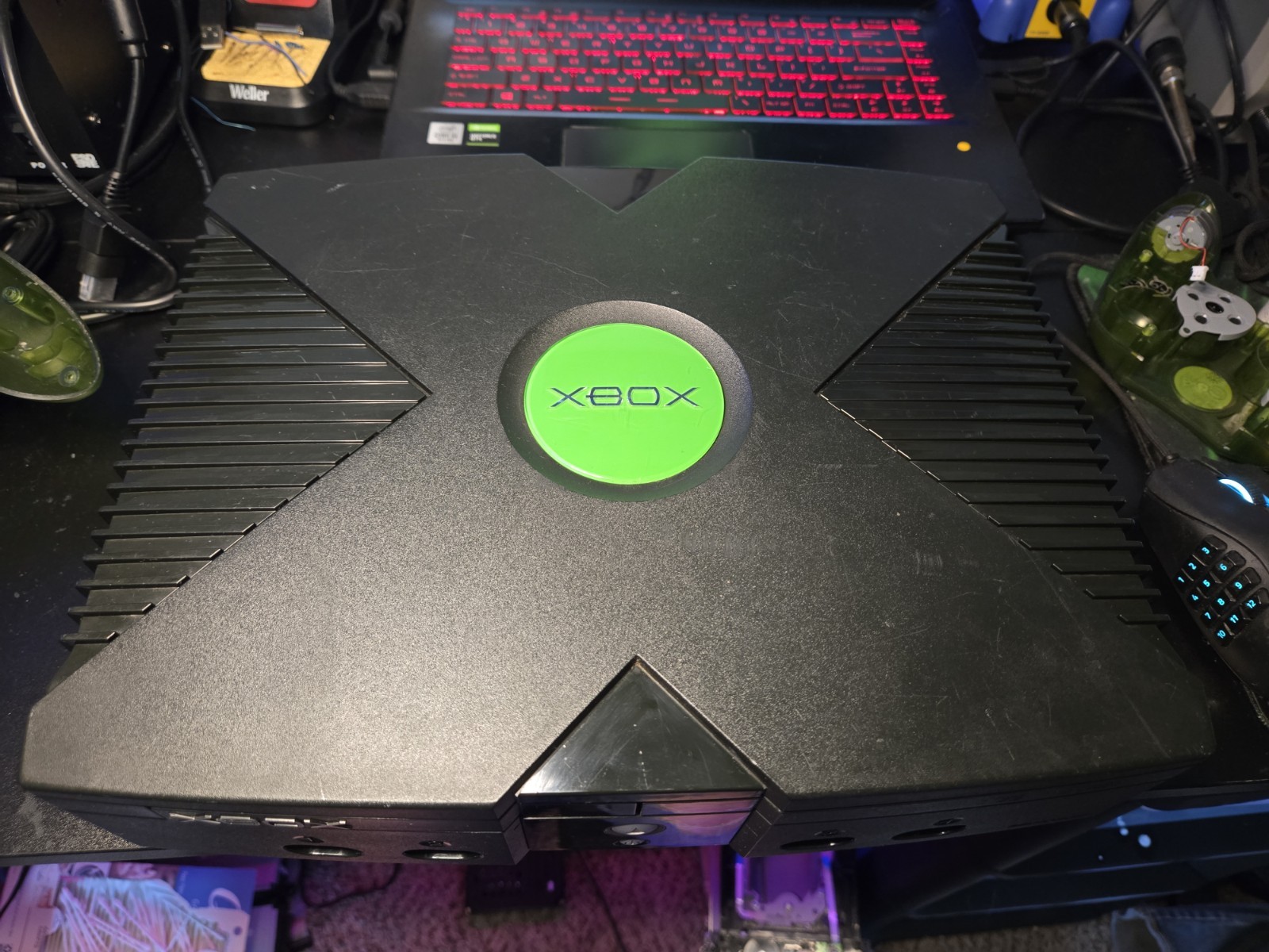 Original Xbox Black V1.0 Console Only Reconditioned, Recapped, Repasted