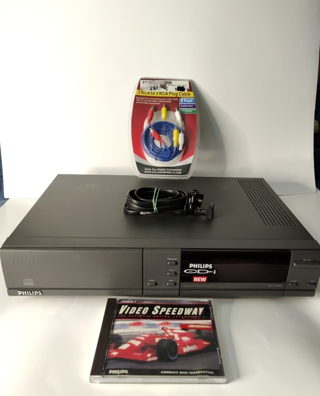 Philips CDi Console CDi 220 Matchline,Game,RCA Cable And current,do not control.