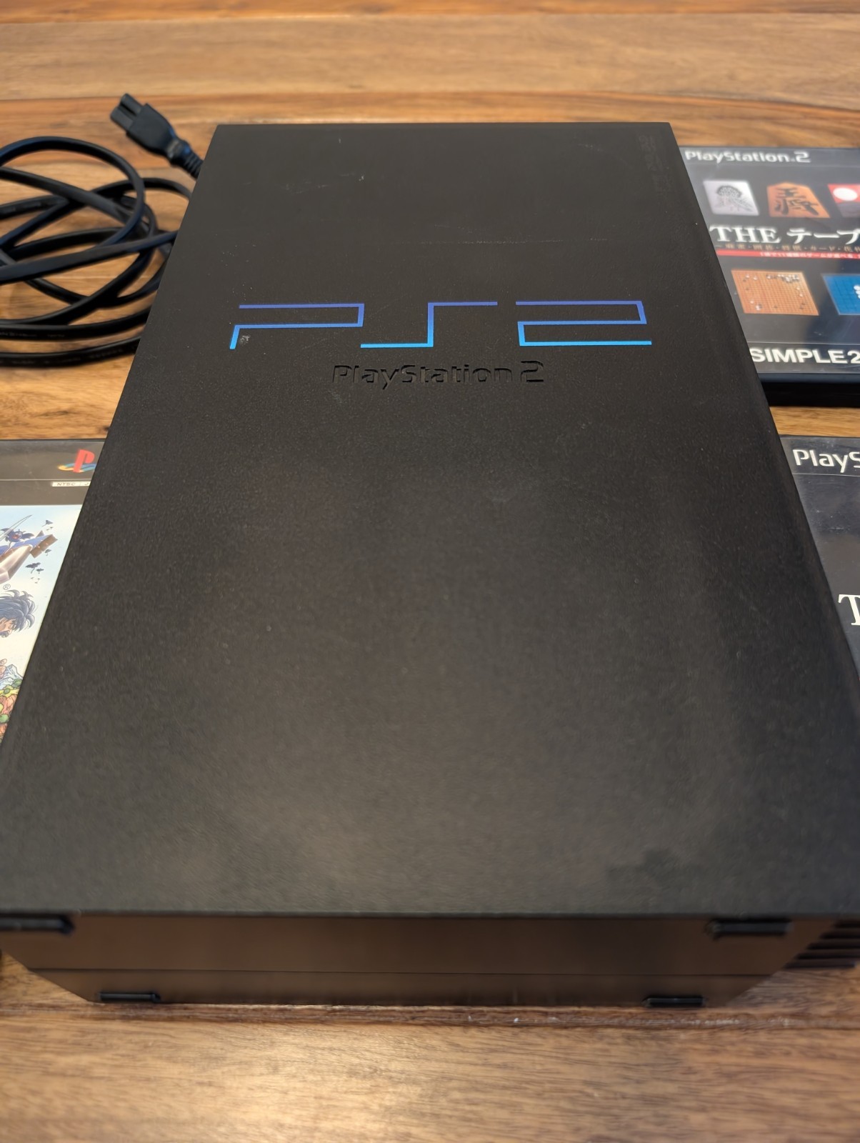 Sony PS2 SCPH-50000 NTSC-J (Japan) Midnight Black Tested w/ (3) Games + AC Cable