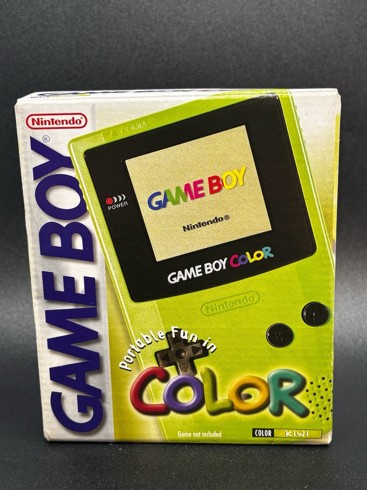 Nintendo GameBoy Color Handheld System – Kiwi – Complete – VG – Excellent Box