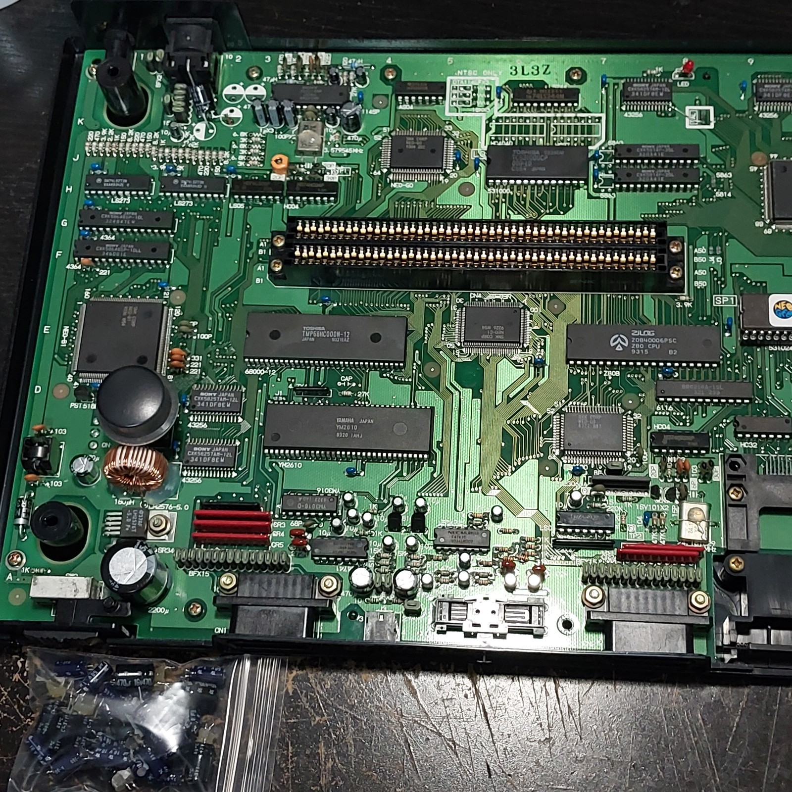 SNK NEO GEO AES Japanese Console RGB Bypass BIOS Socket Recap #264374 AES3-6