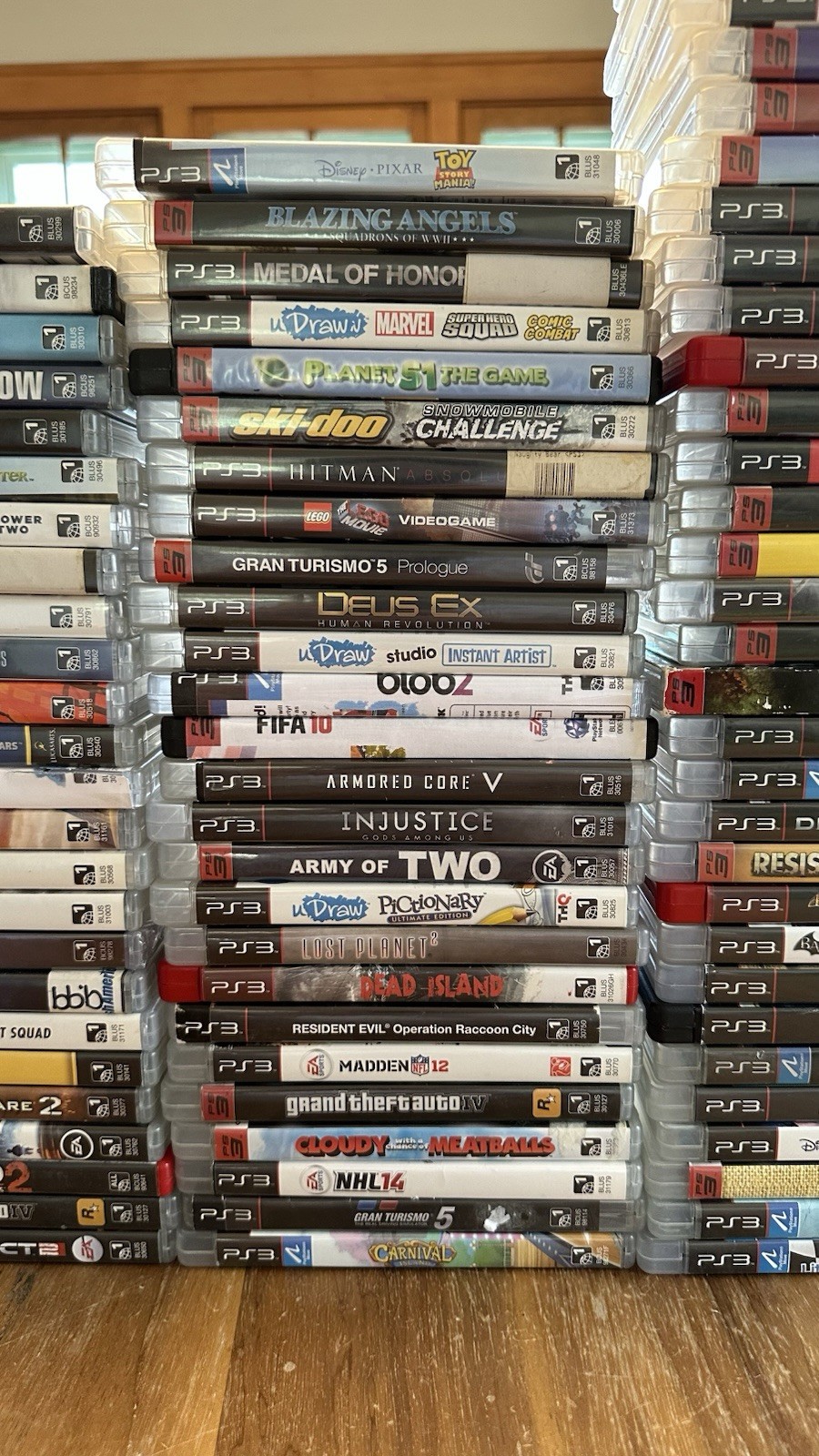 PlayStation 3 PS3 Bundle 2x Many Accessories 110 Games
