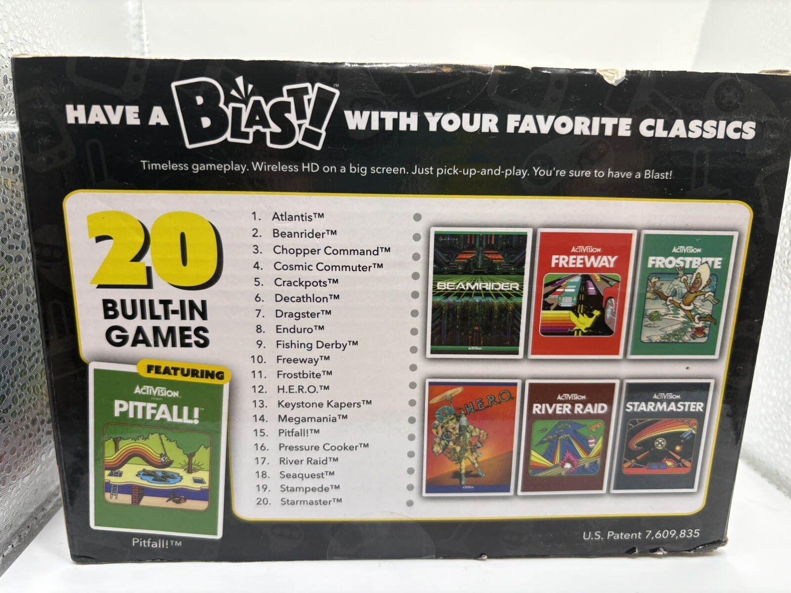 Activision Flashback Blast! Pitfall RiverRaid Atlantis HDMI 20 Retro Video Games