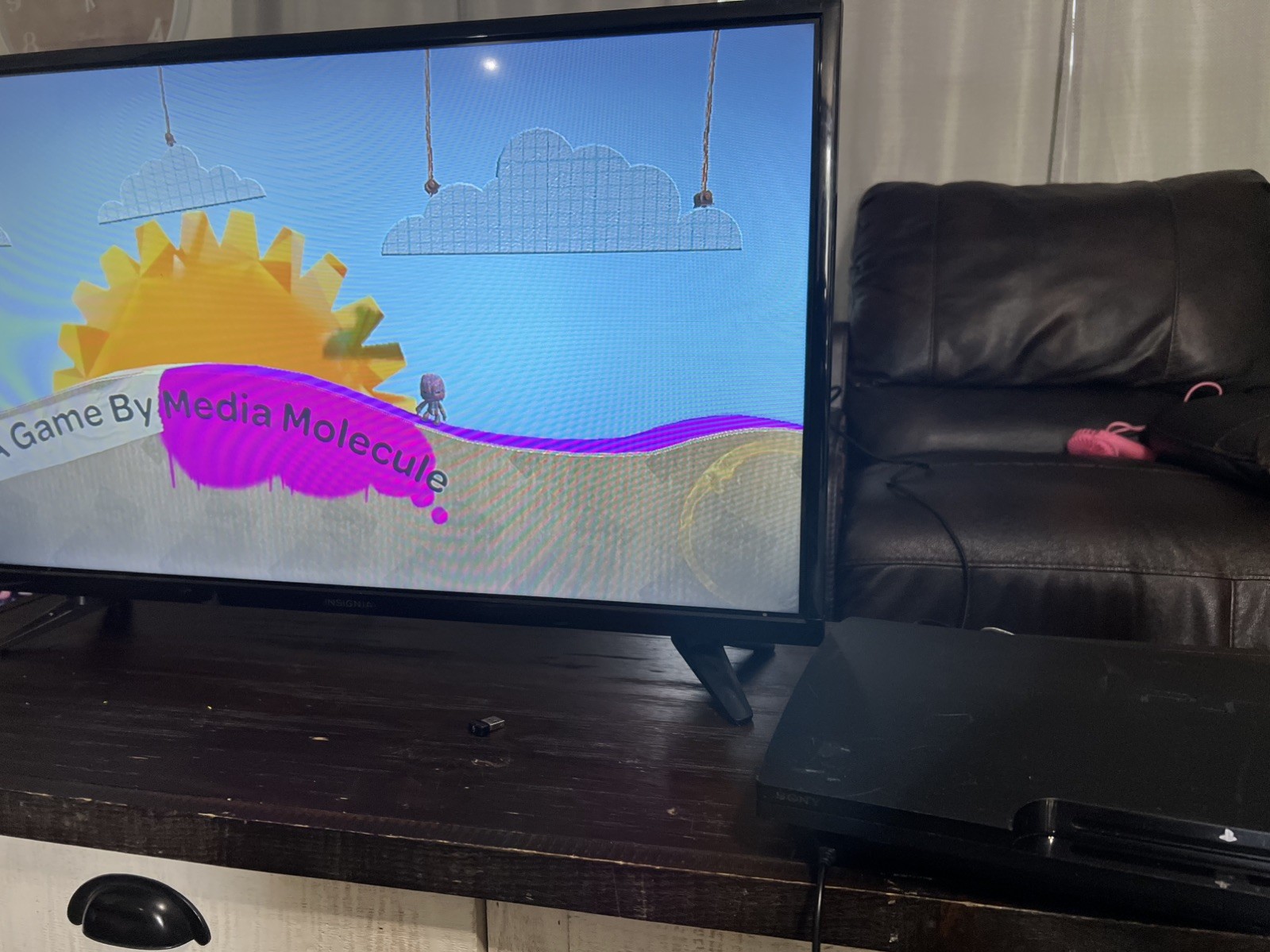 Sony PlayStation 3 Slim 160GB CECH3001A console ps3 tested and works/ power cord
