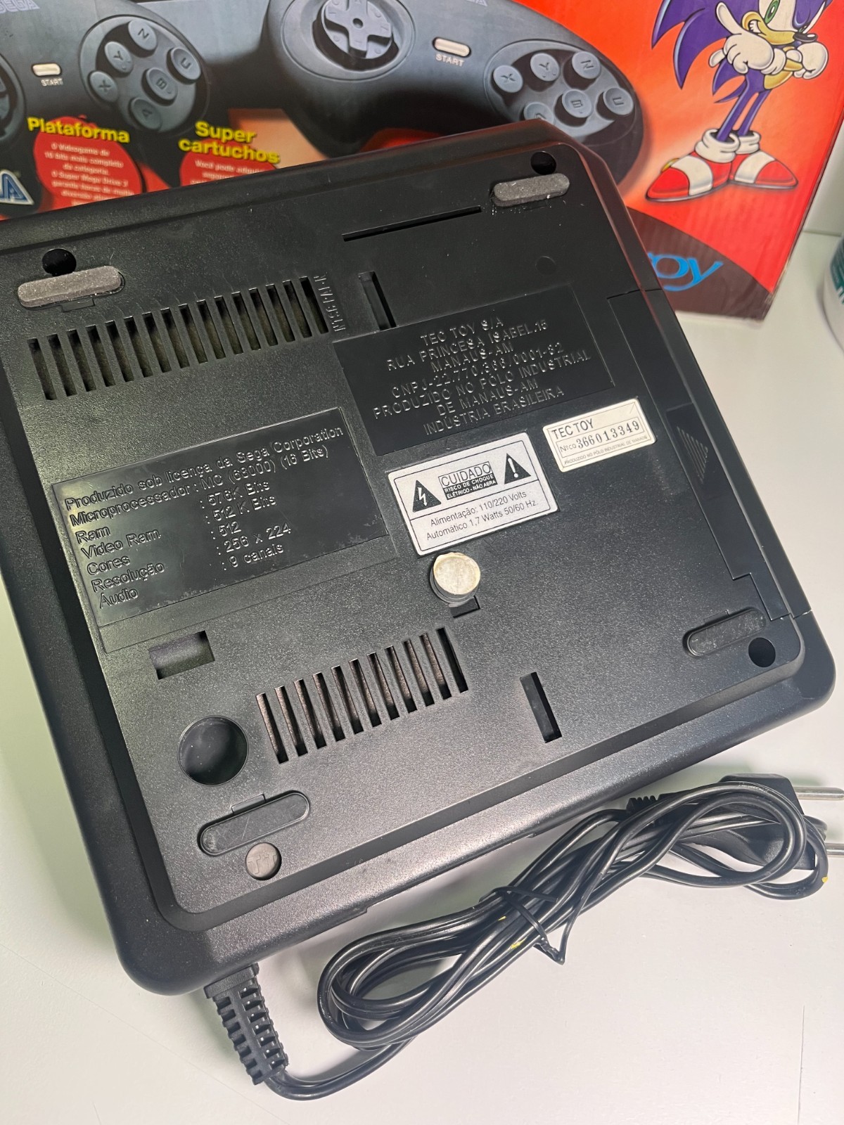 SUPER MEGA DRIVE 3 TEC TOY SEGA BRAZIL 30 GAMES EDITION BOXED TESTED CONSOLE