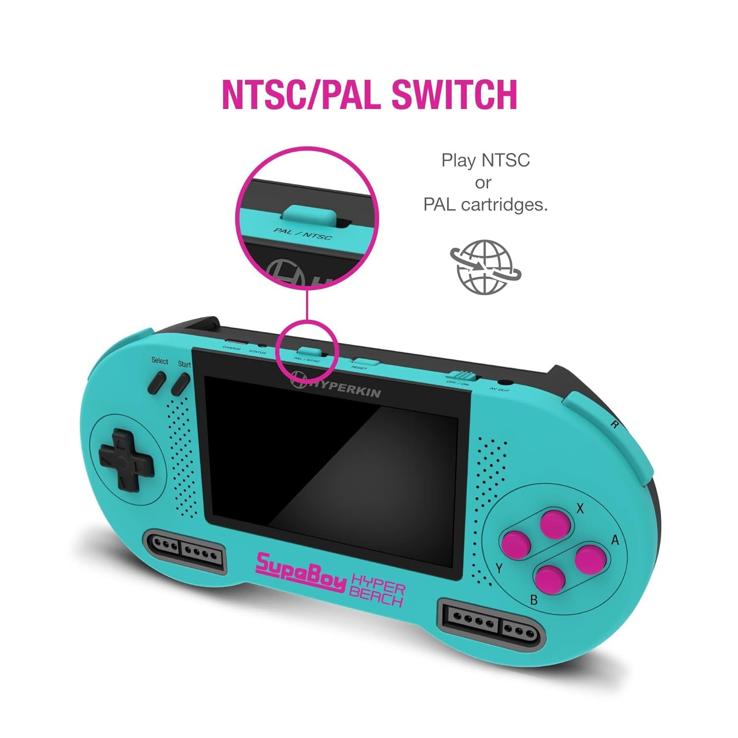 Hyperkin SupaBoy Portable Console for Super NES/Super Famicom HyperBeach (SNES)