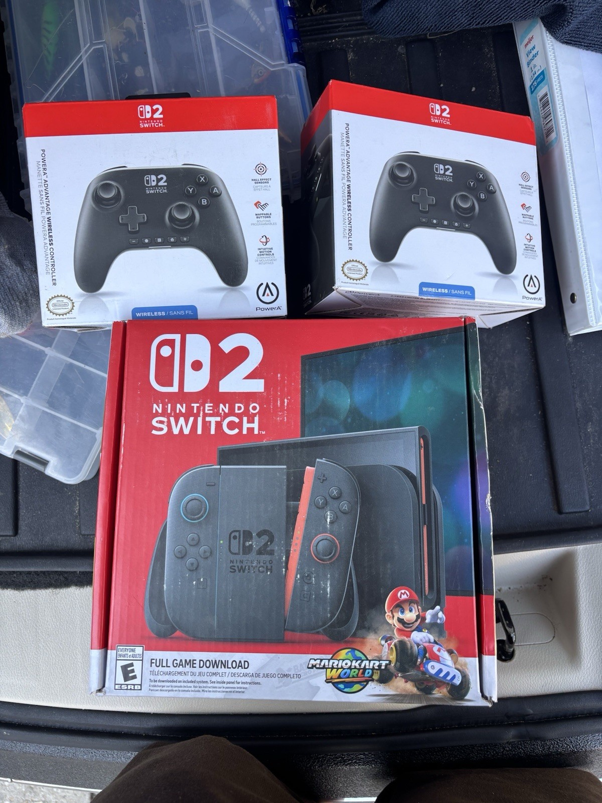 NEVER OPENED Nintendo Switch 2 Black Blue/Red Joy-Con 256GB Full Game Download