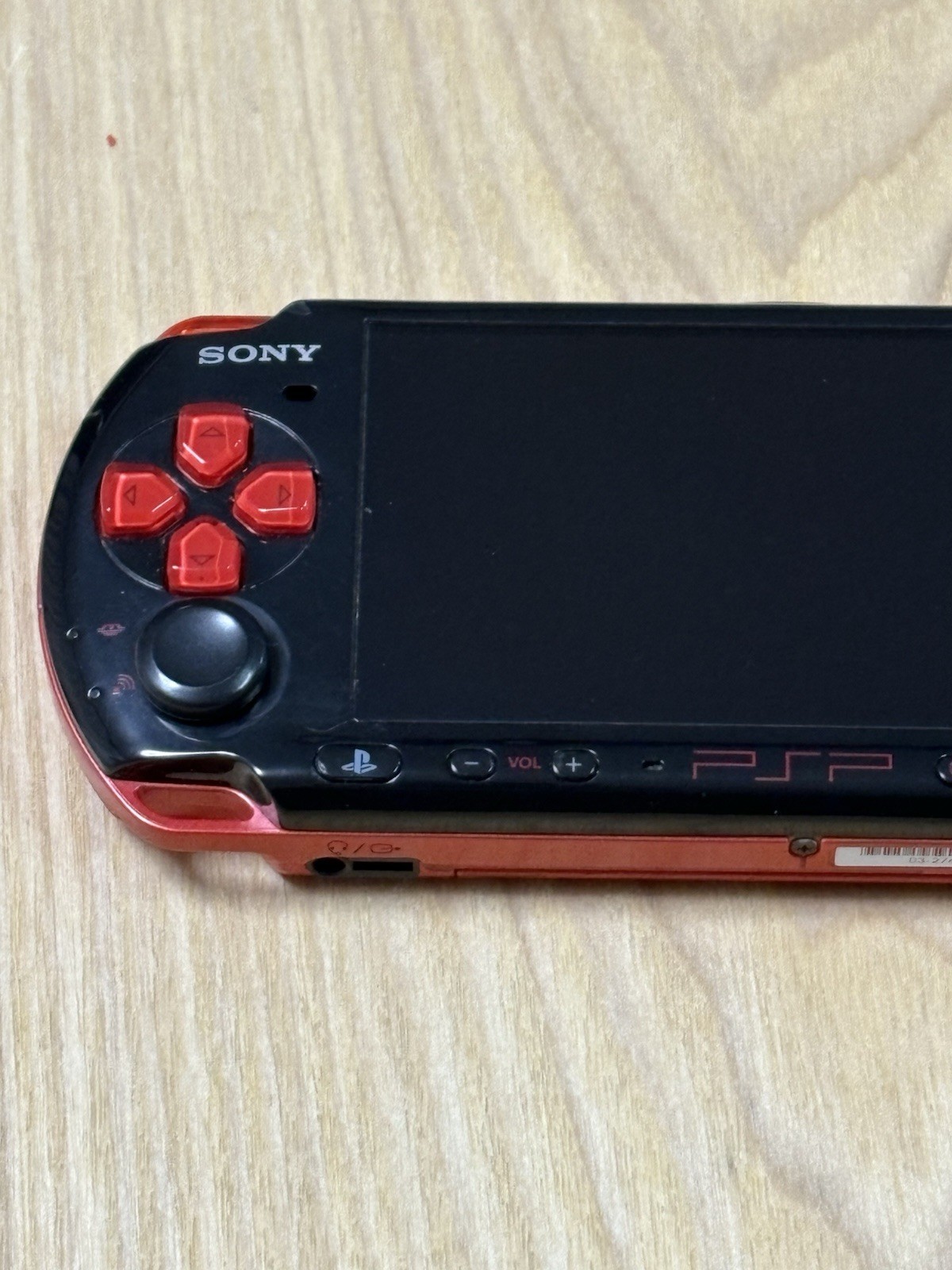 Sony PSP 3000 Black Red Console Only Japanese Version Tested Working