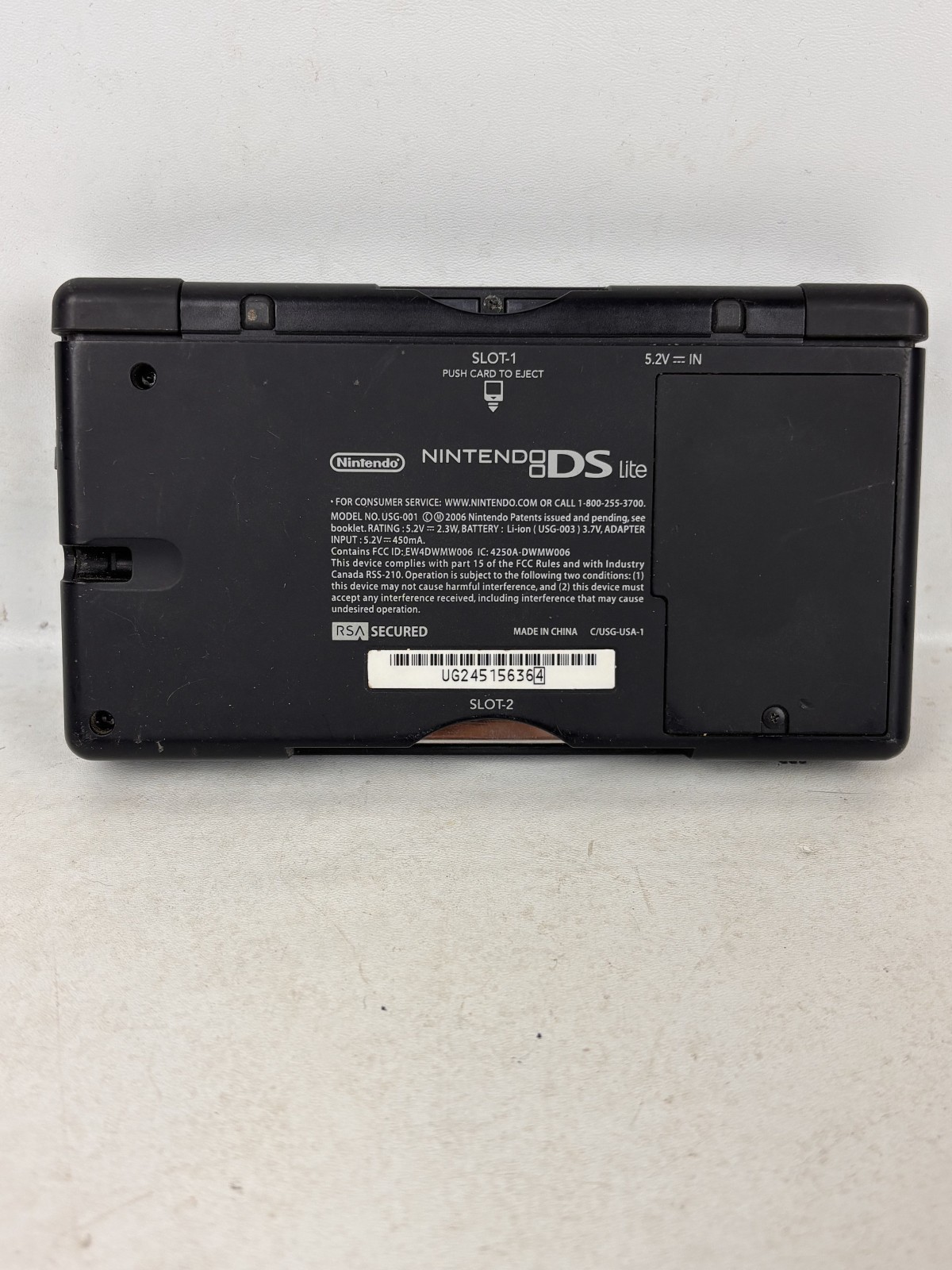 Working Blue Nintendo DS Lite – No Charger or Stylus Included – Needs Tightened