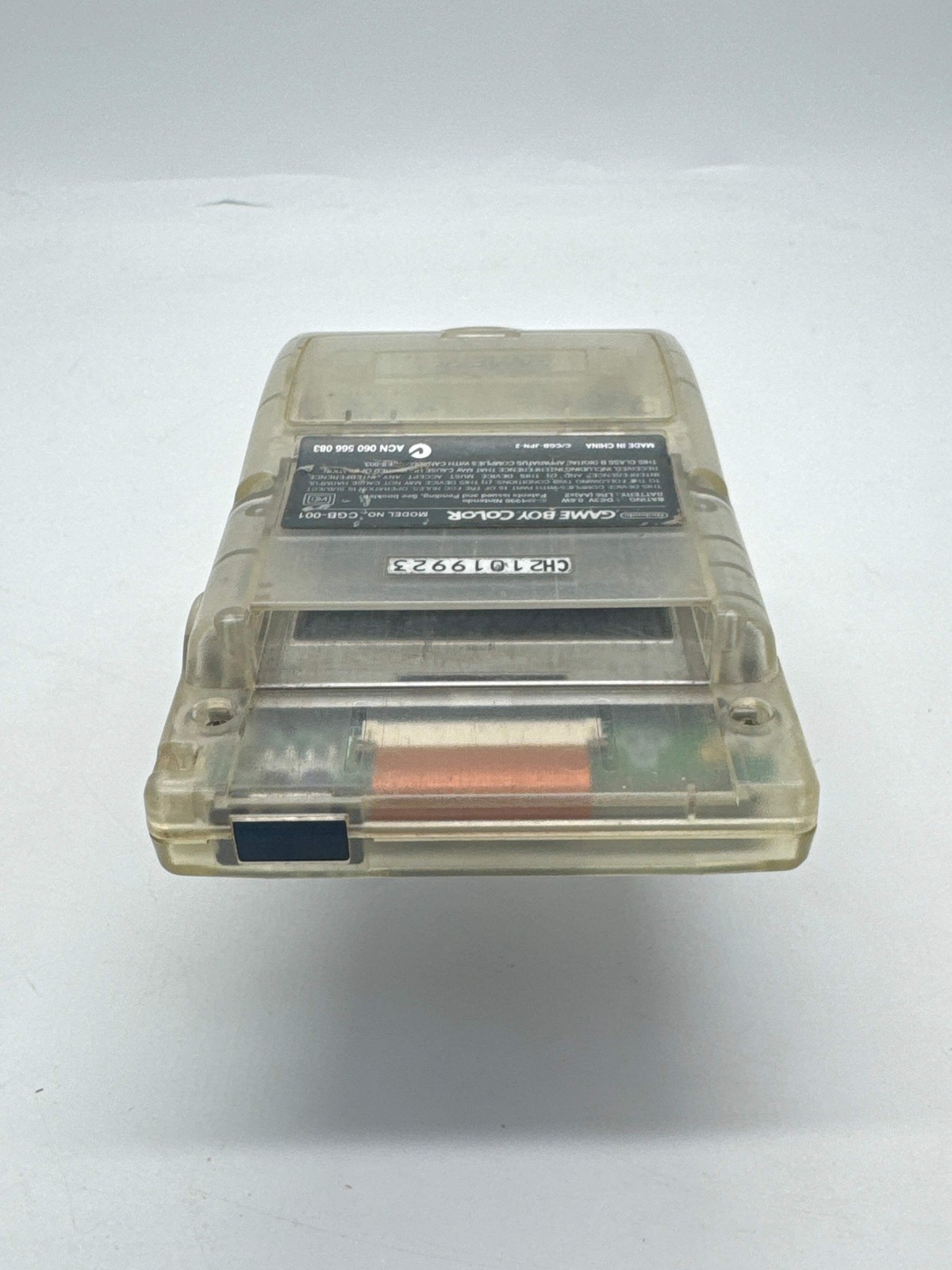 Nintendo Game Boy Color CGB-001 Clear Console #18 Faulty Volume – Buttons Hard t