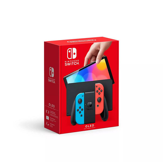 Nintendo HEGSKABAA Switch – OLED Model with Neon Red & Neon Blue Joy-Con
