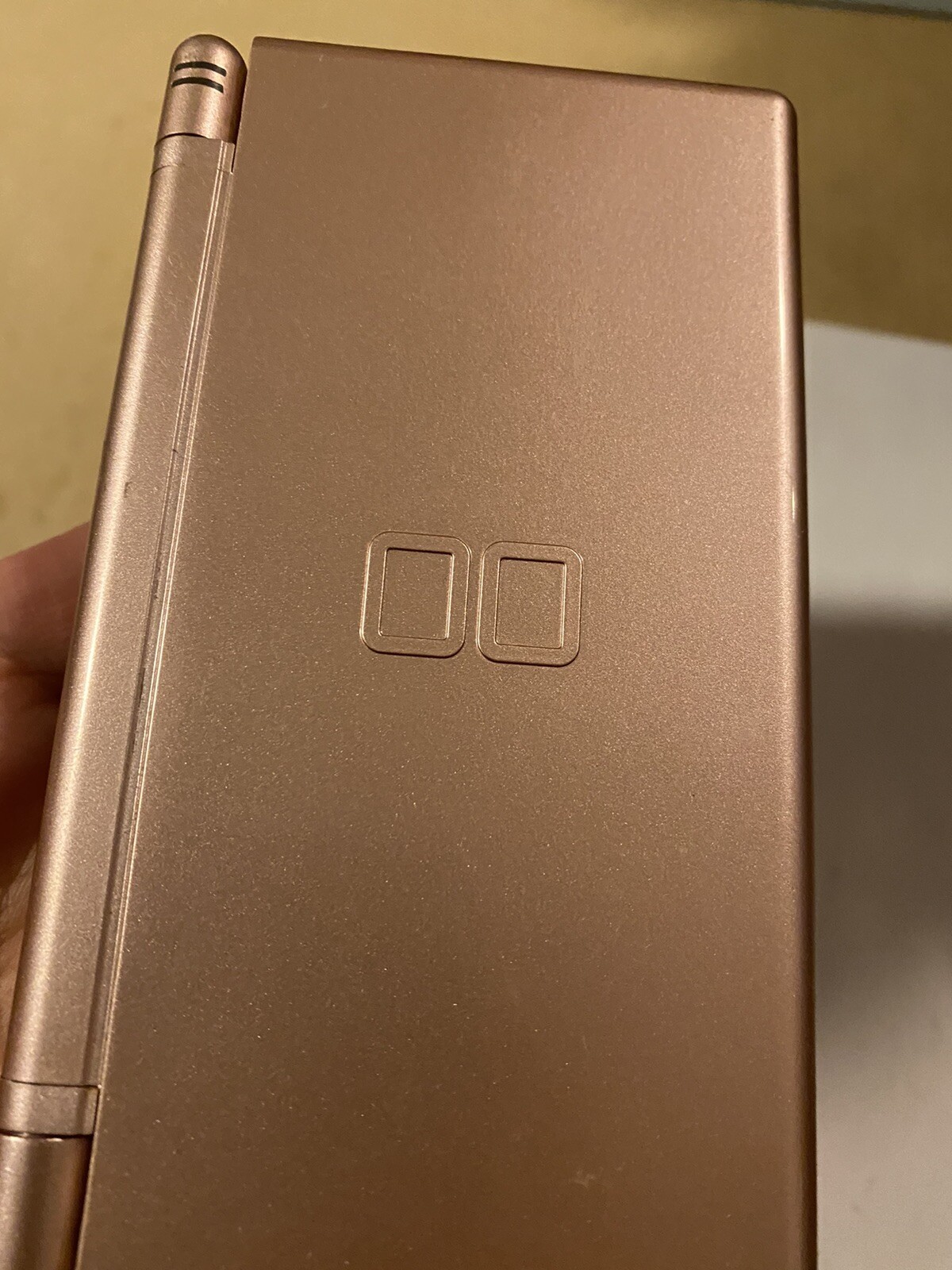 Nintendo DS Lite Metallic Rose Handheld System For Parts And Repair Unit
