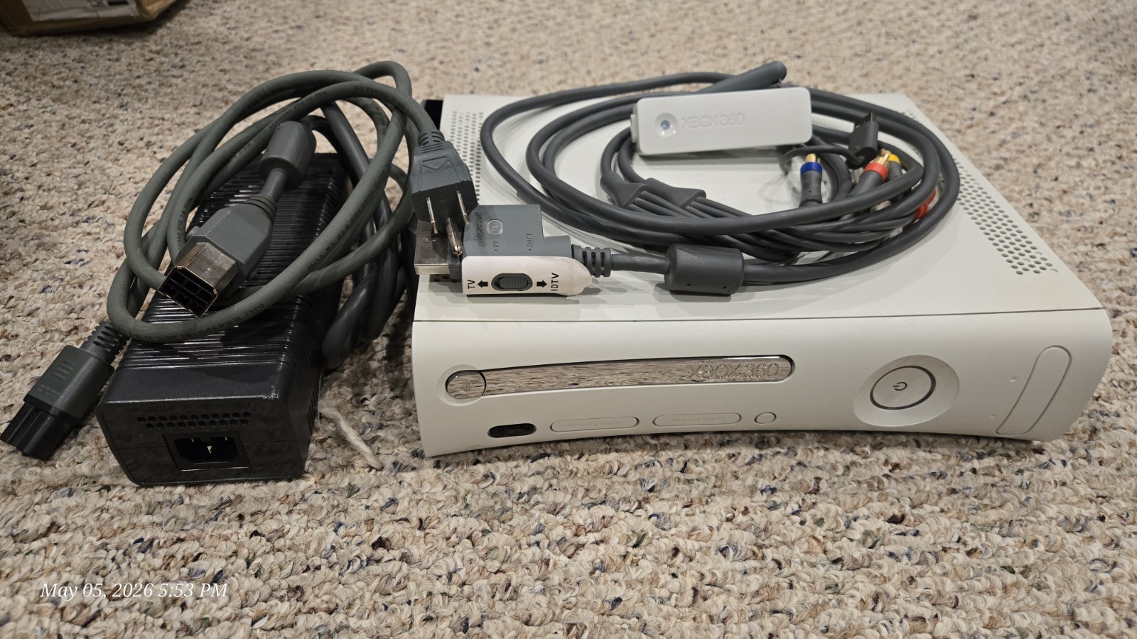 Xbox 360 20GB Console- Wi-Fi Adapter-Sealed Beatles Rock Band-No Controller