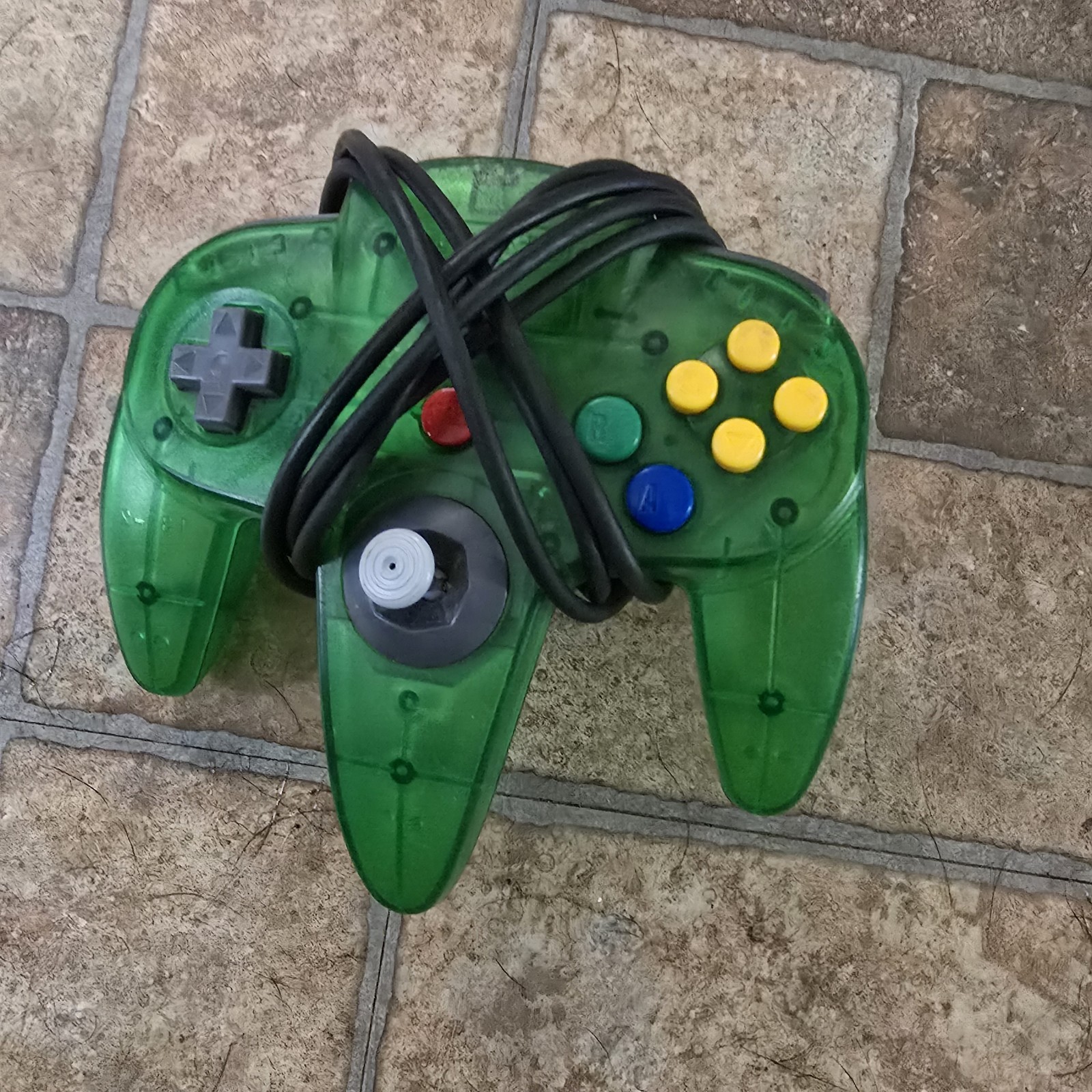 Nintendo 64 Bundle Green and Black Controller, Power cord Missing AV Cords