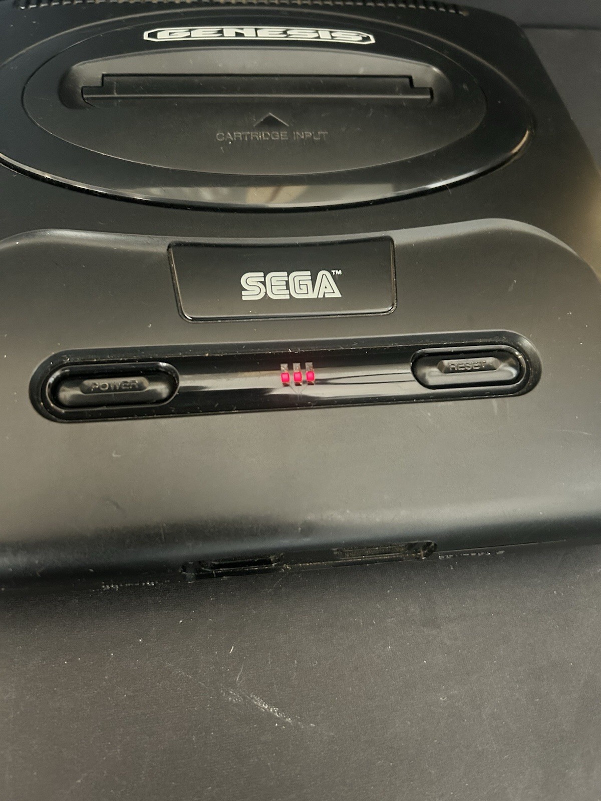 Sega Genesis Model 2 Console w/ OEM 3 Button Controller and AC Adapter POWERS ON