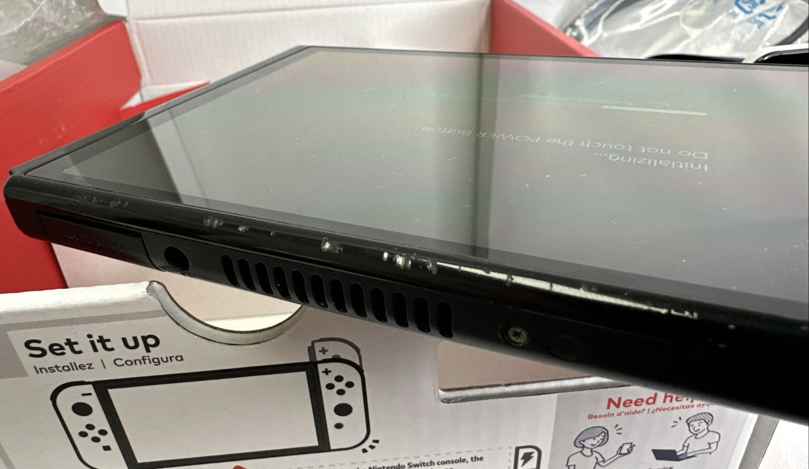 Nintendo Switch OLED Console Gaming System Black/White Bundle *READ*