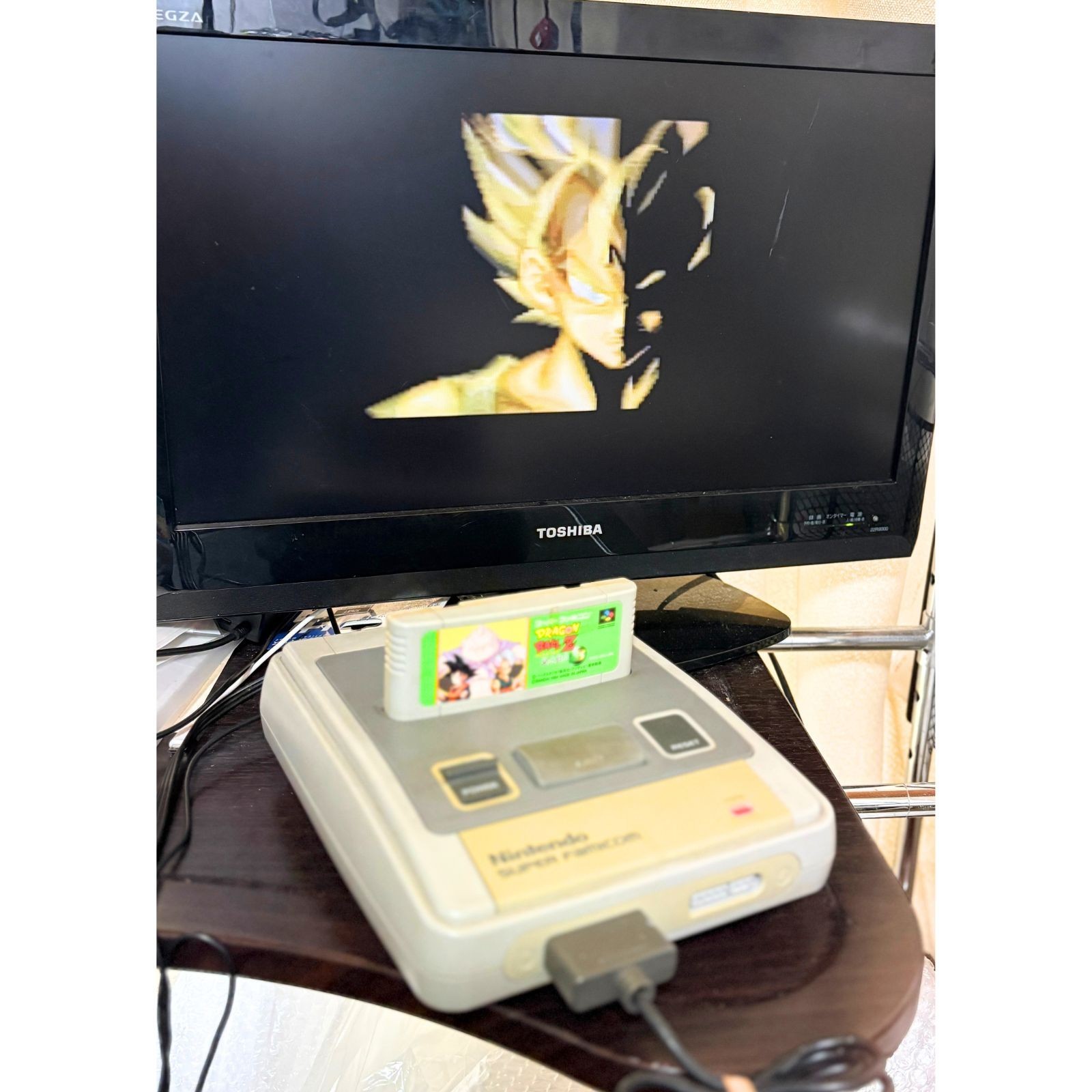 Nintendo Super Famicom Console Set w/2 Controllers + 8 Games Tested SNES