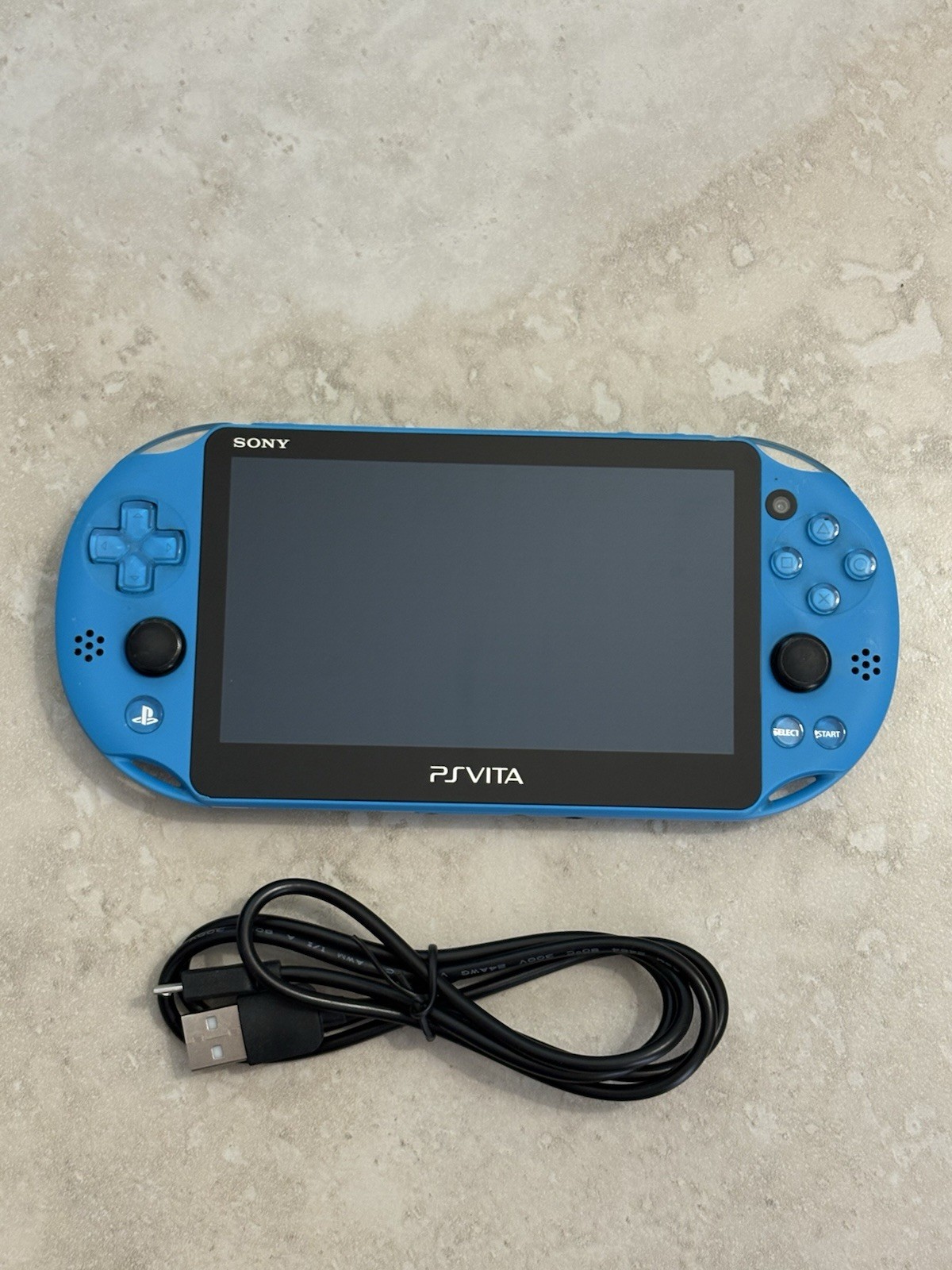 Sony PS Vita 2000 Slim PCH-2000 – Aqua Blue *GREAT* + Charger