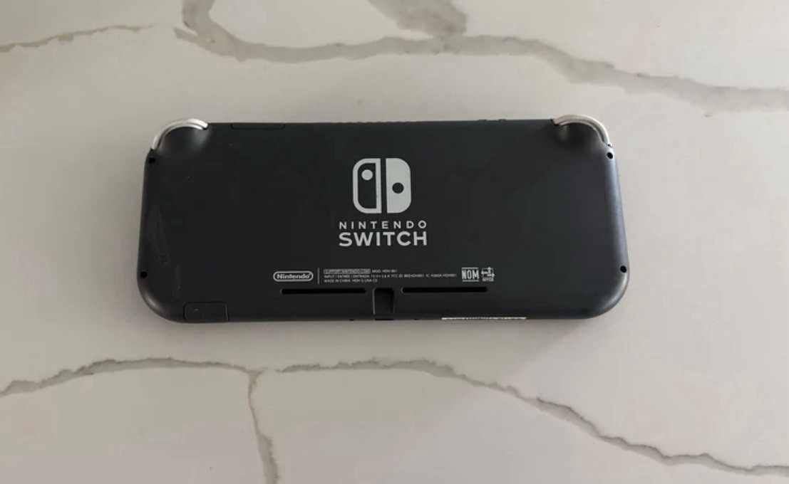 Nintendo Switch Lite Gray with Neon Red & Blue Joy-Con Controllers