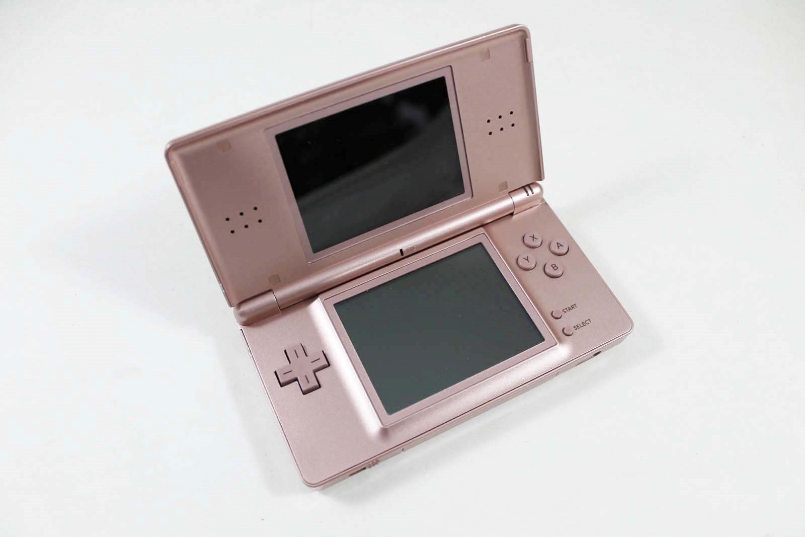 Nintendo DS Lite Metallic Rose Pink Rose System – Works Great