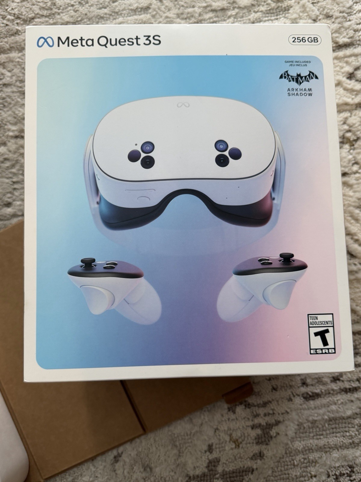 Meta Quest 3S 256GB All-in-One VR Headset W/Batman Arkham (As-Is- NO RETURNS)