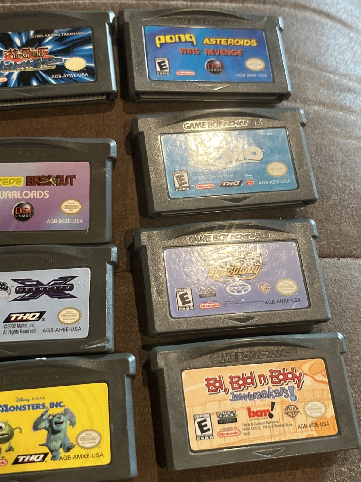 Nintendo Game Boy Advance SP Handheld System Blue , 8 games included *tested*