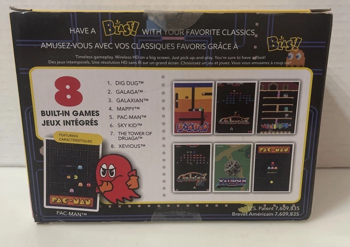 Bandai Namco Flashback Blast! PAC-Man 8 Built In Games 2018
