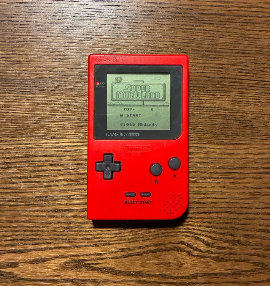 Red Game Boy Pocket Console MGB-001, Tested Works, No Games
