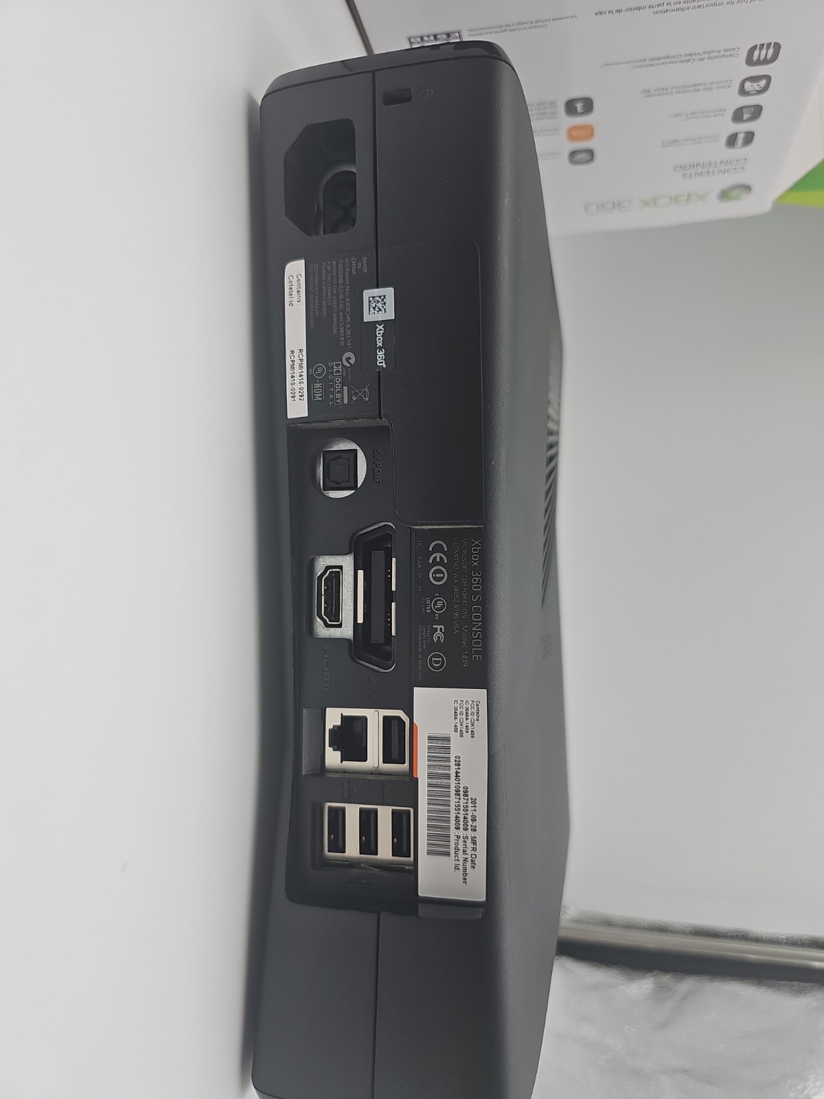 Xbox 360 Slim Console Complete w/ Box w/ OEM Controller – Tested & Working
