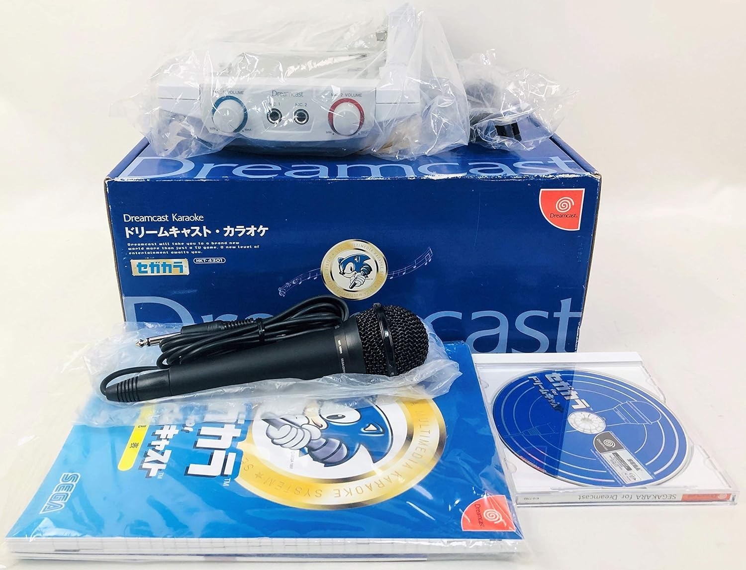 SEGAKARA Sega Dreamcast KARAOKE Console Boxed DC HKT-4301 Japan Tested