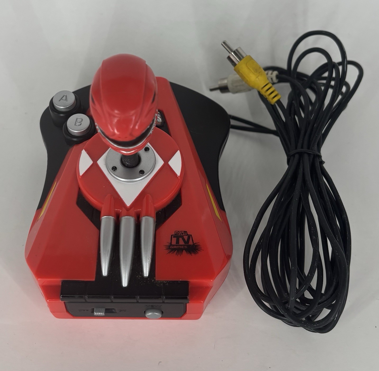 Jakks Pacific Power Rangers TV Games Plug Play Console Red Ranger Joystick 2006