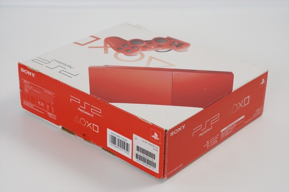 PS2 Playstation2 Slim CINNABAR RED Console System 90000 CR Only for NTSC-J 8102