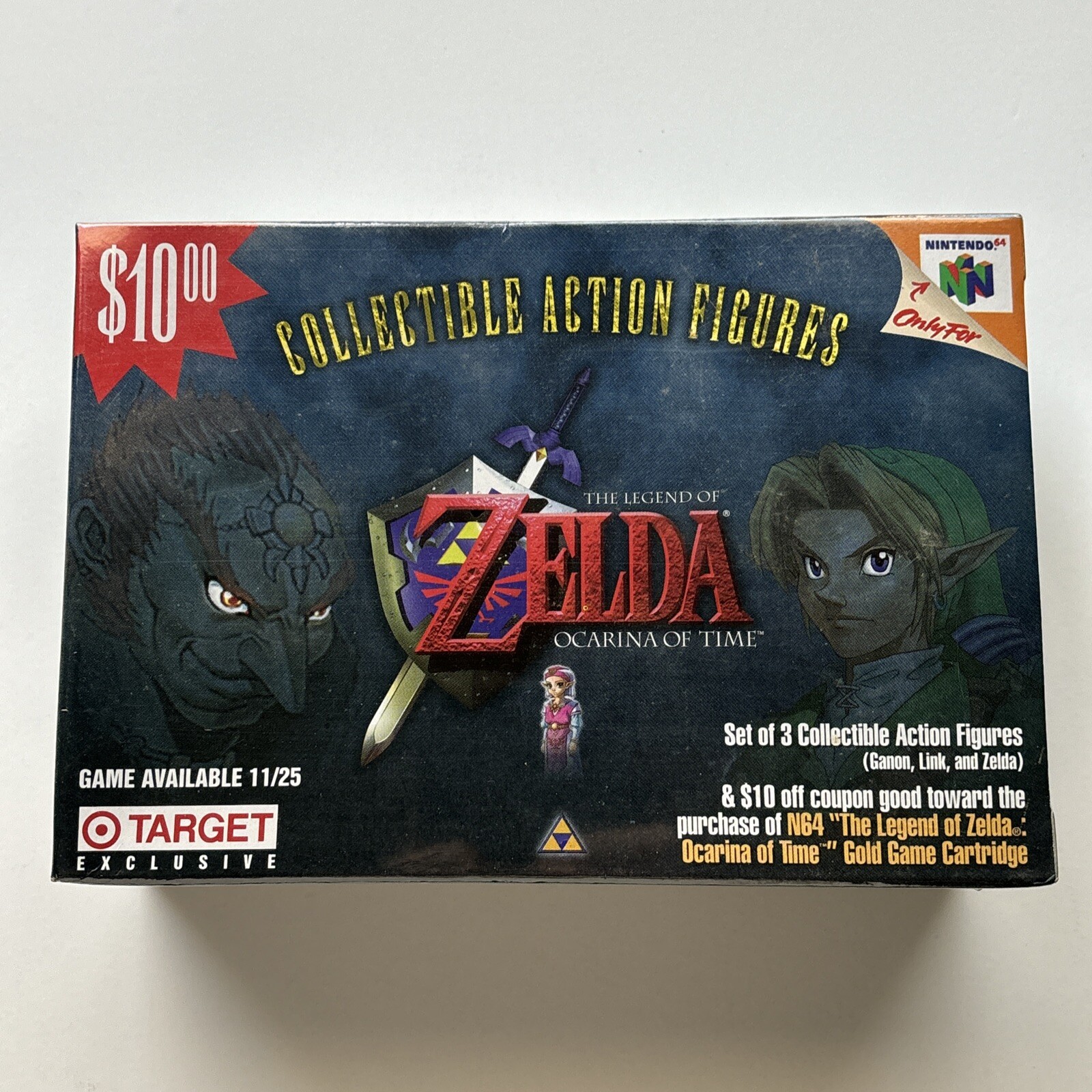 NEW Zelda Ocarina of Time Target Exclusive Action Figures Sealed N64 Nintendo 64