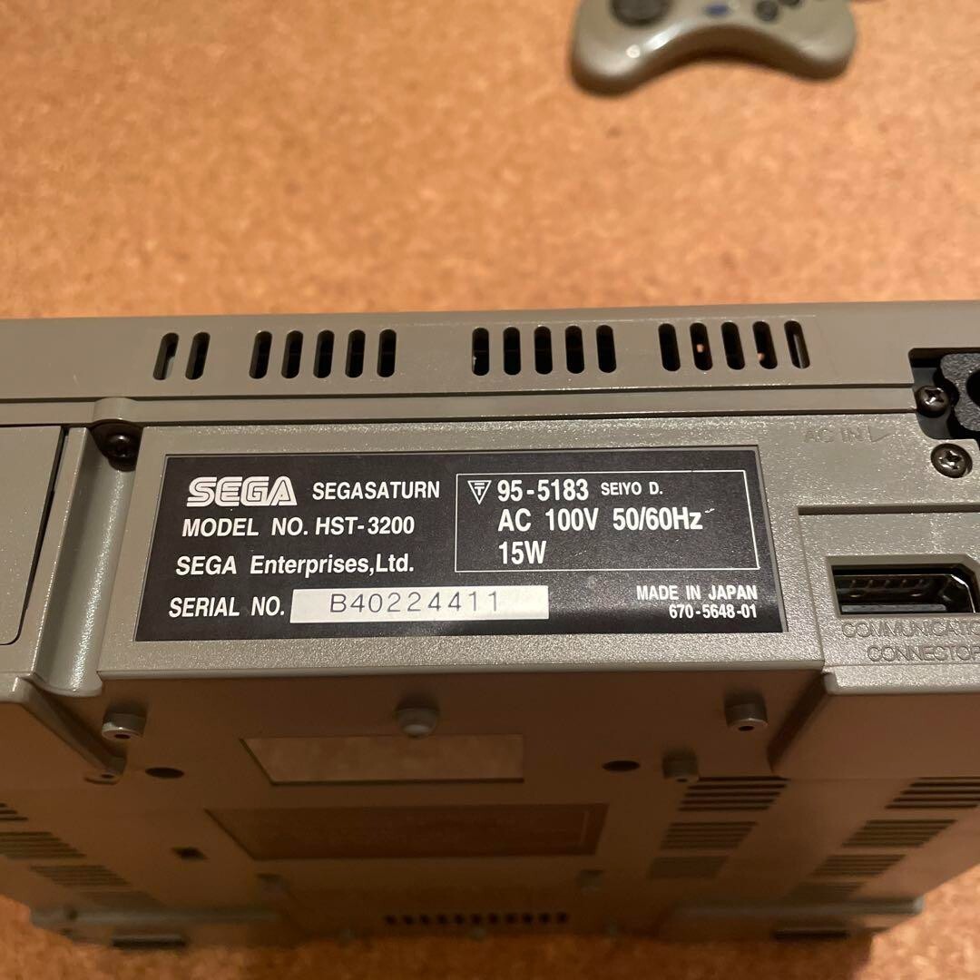 SEGA SATURN HST-3200 Gray Game Console Controller Region Japan