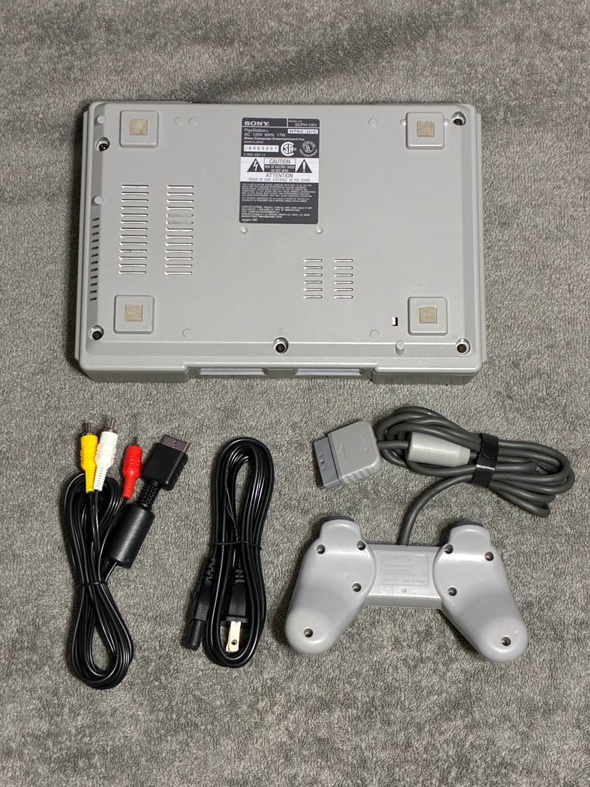 Original Sony PlayStation 1 PS1 Console SCPH-1001 Bundle Tested Working