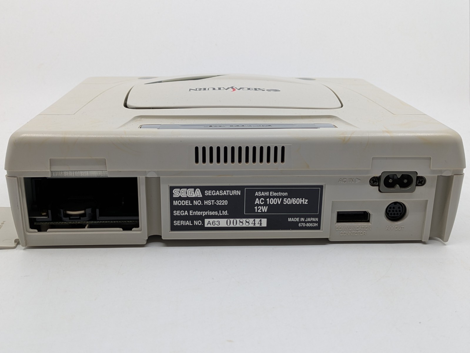 Sega Saturn White HST-3220 NTSC-J Tested w Controller + Touge King the Spirits