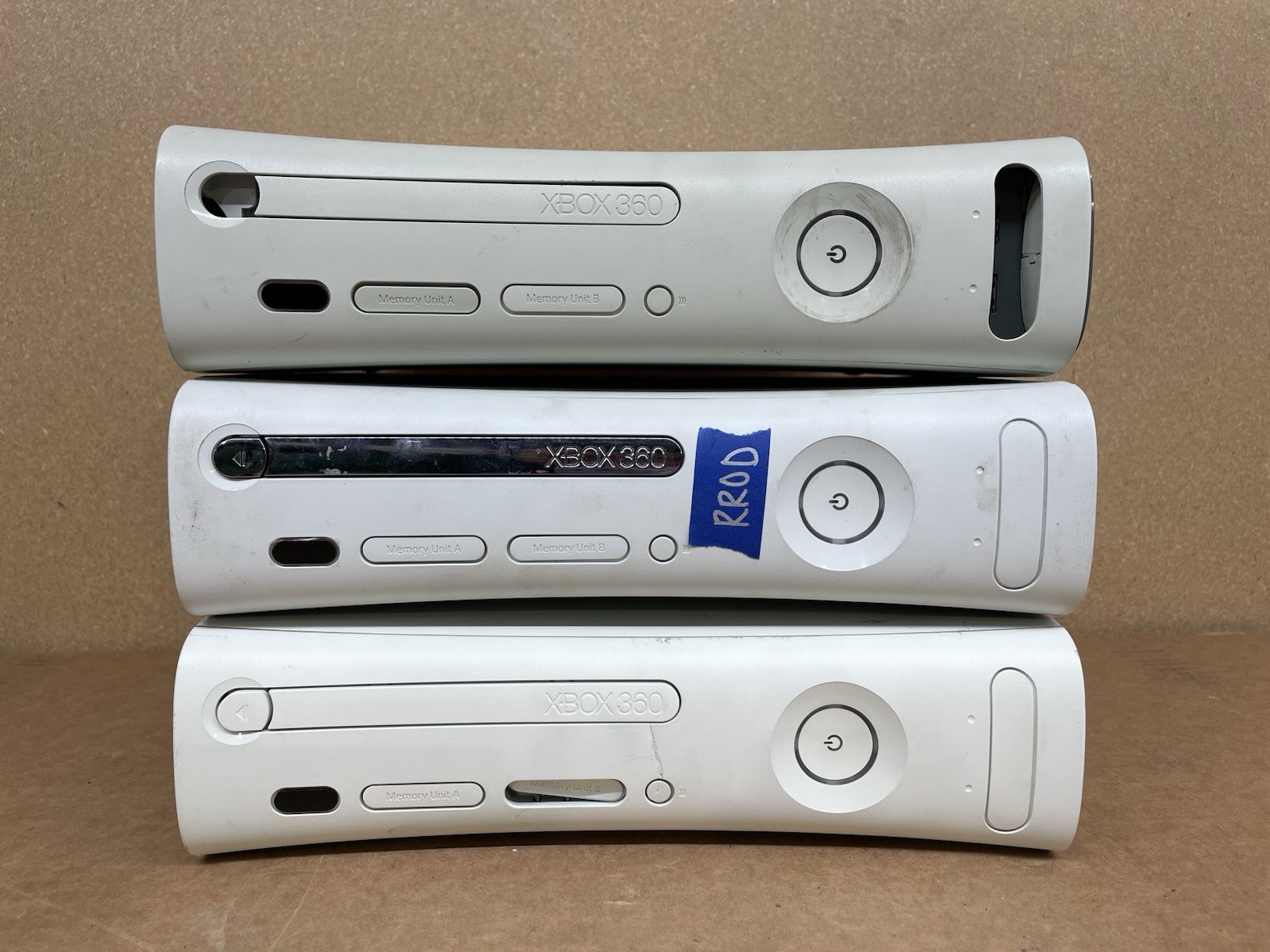 LOT of 3 Original Microsoft Xbox 360 Game Console – RROD Not Working For Parts