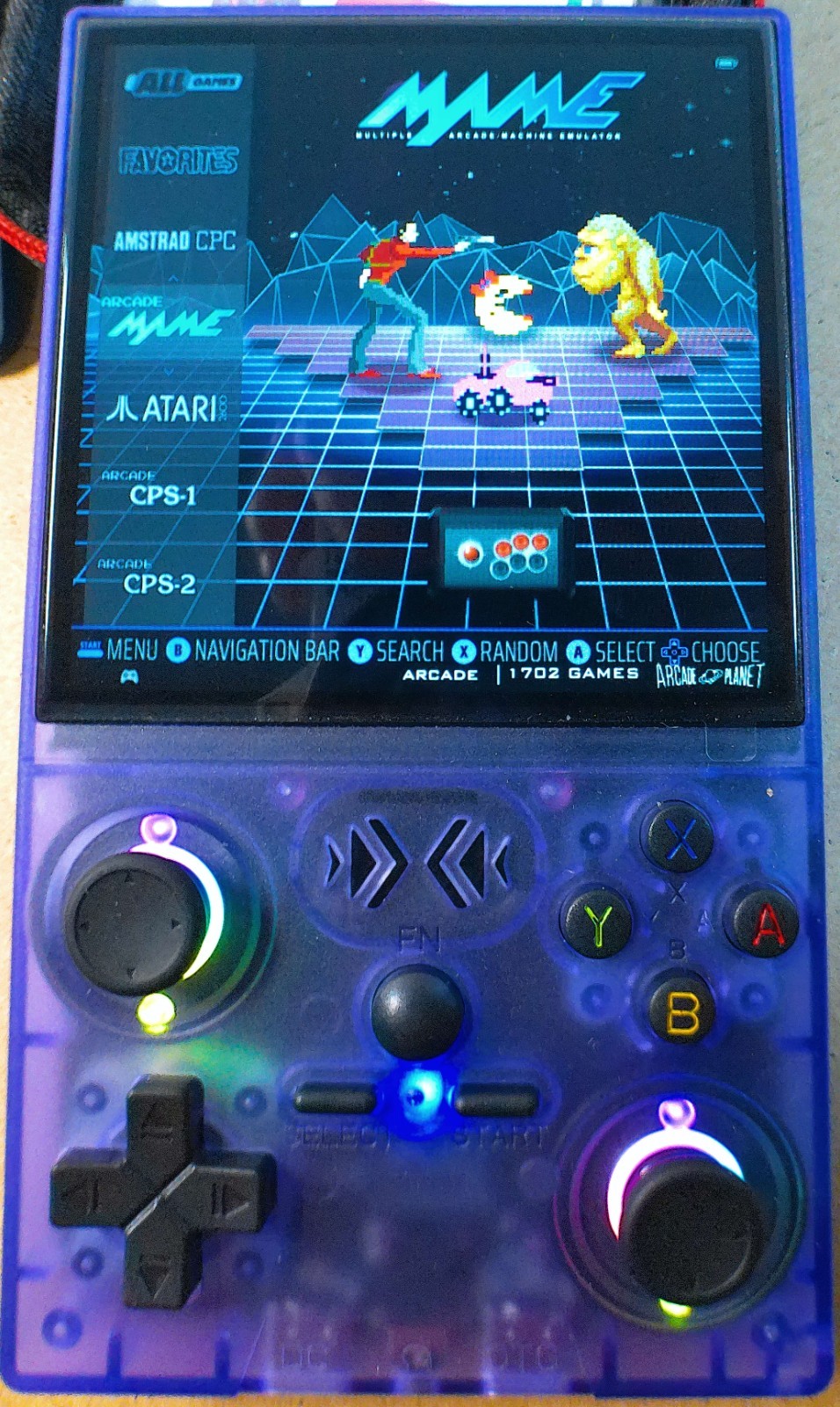 XF40V Retro Handheld Game Console Purple
