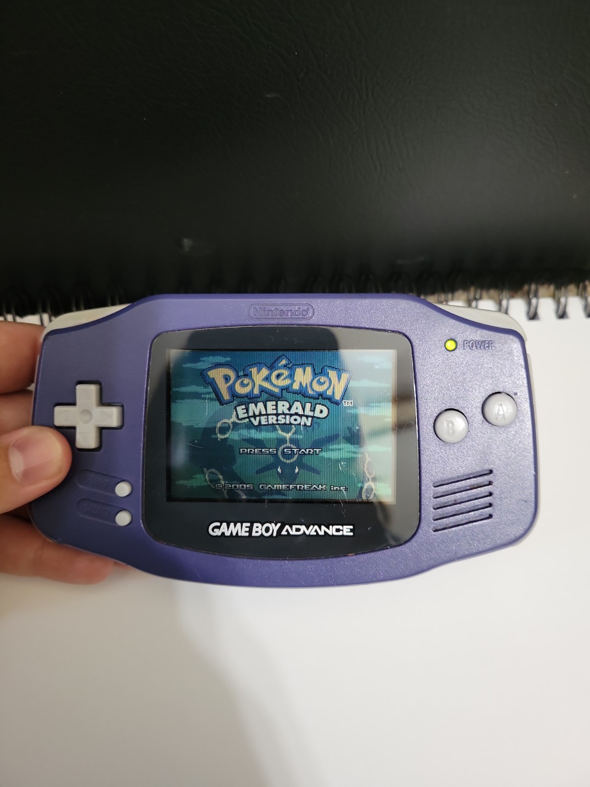 Nintendo Game Boy Advance Handheld System – Indigo (Works, Broken Battery Cover)