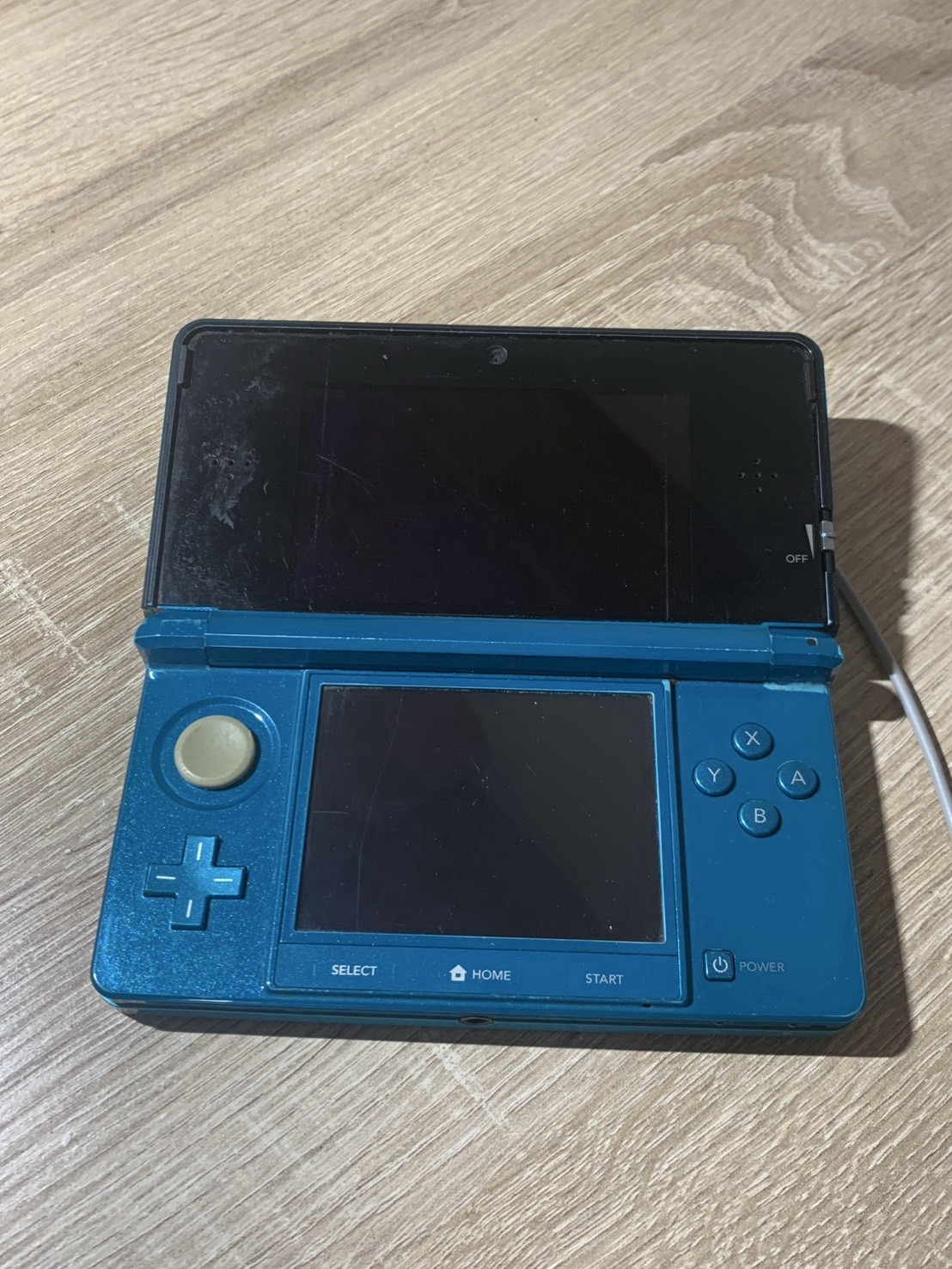 1808 Nintendo 3DS Aqua Blue For Parts
