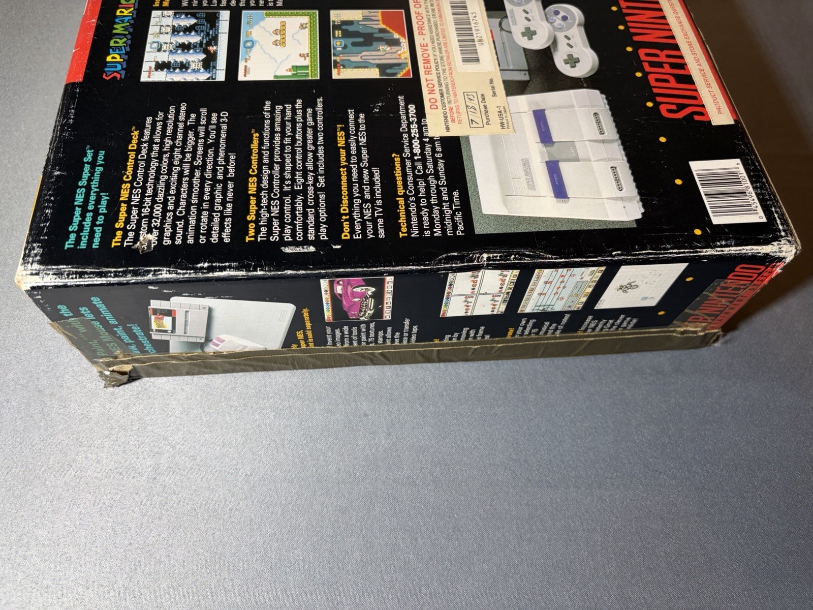 Super Nintendo SNES Console Super Mario World 2 Controller Complete Mint Cond