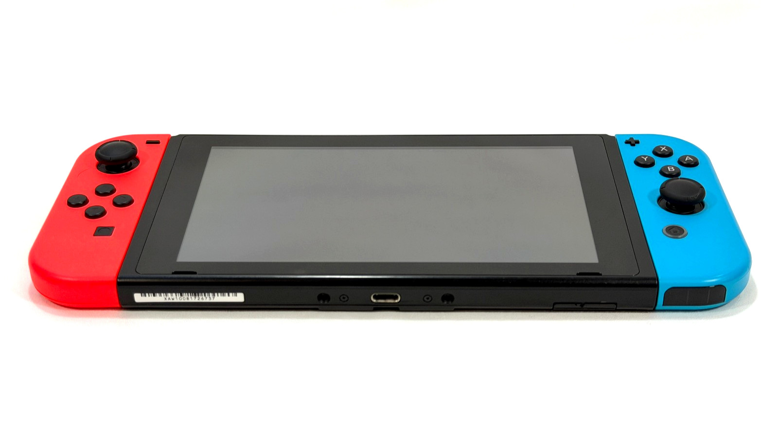 Nintendo Switch v1 Console Gaming System HAC-001 w/ Neon Red/Blue Joy-Cons