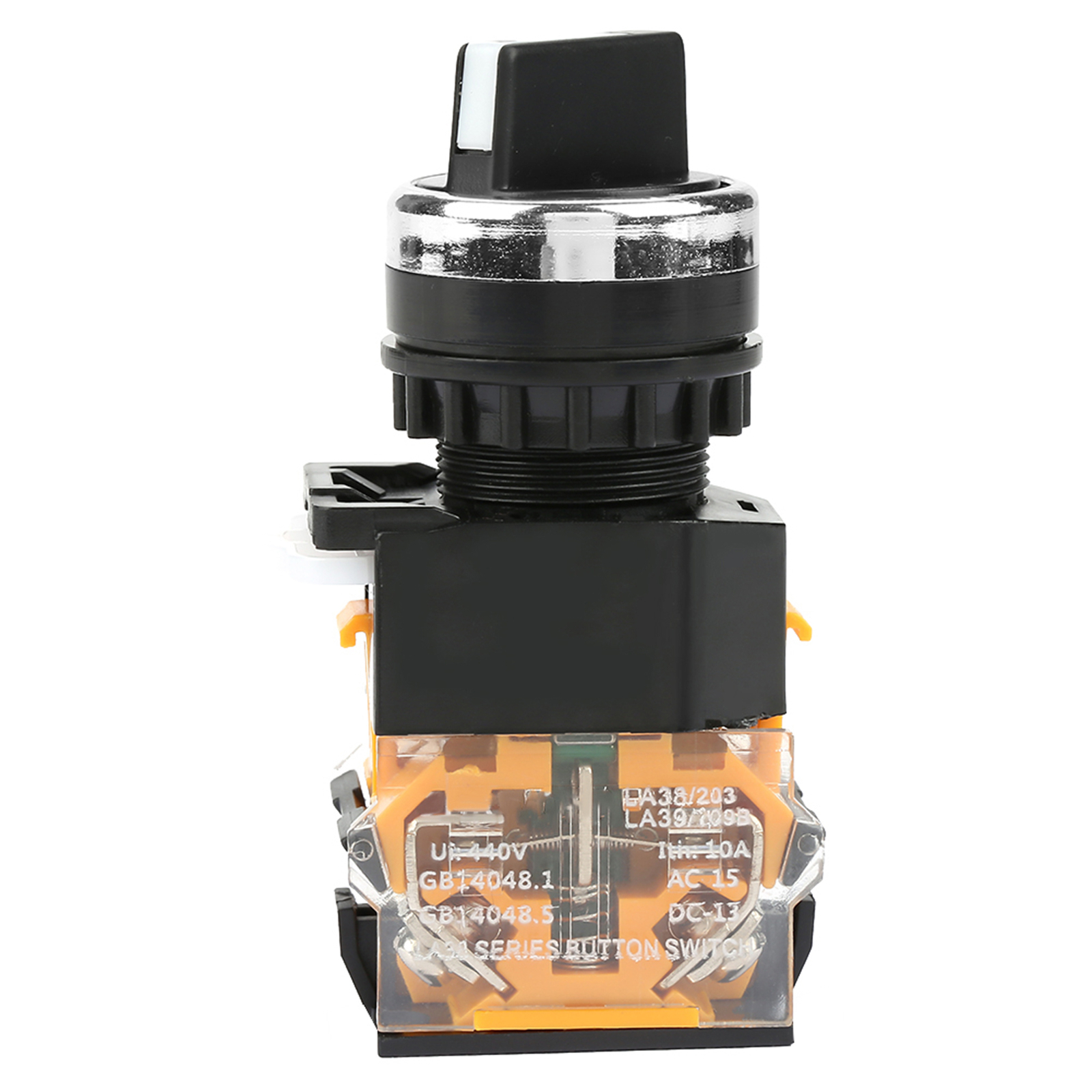 22mm Round Selector Switch 2 Positions NC + NO Self Locking MT8