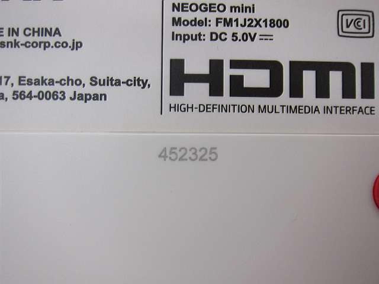 SNK FM1J2X1800 Neo Geo Mini