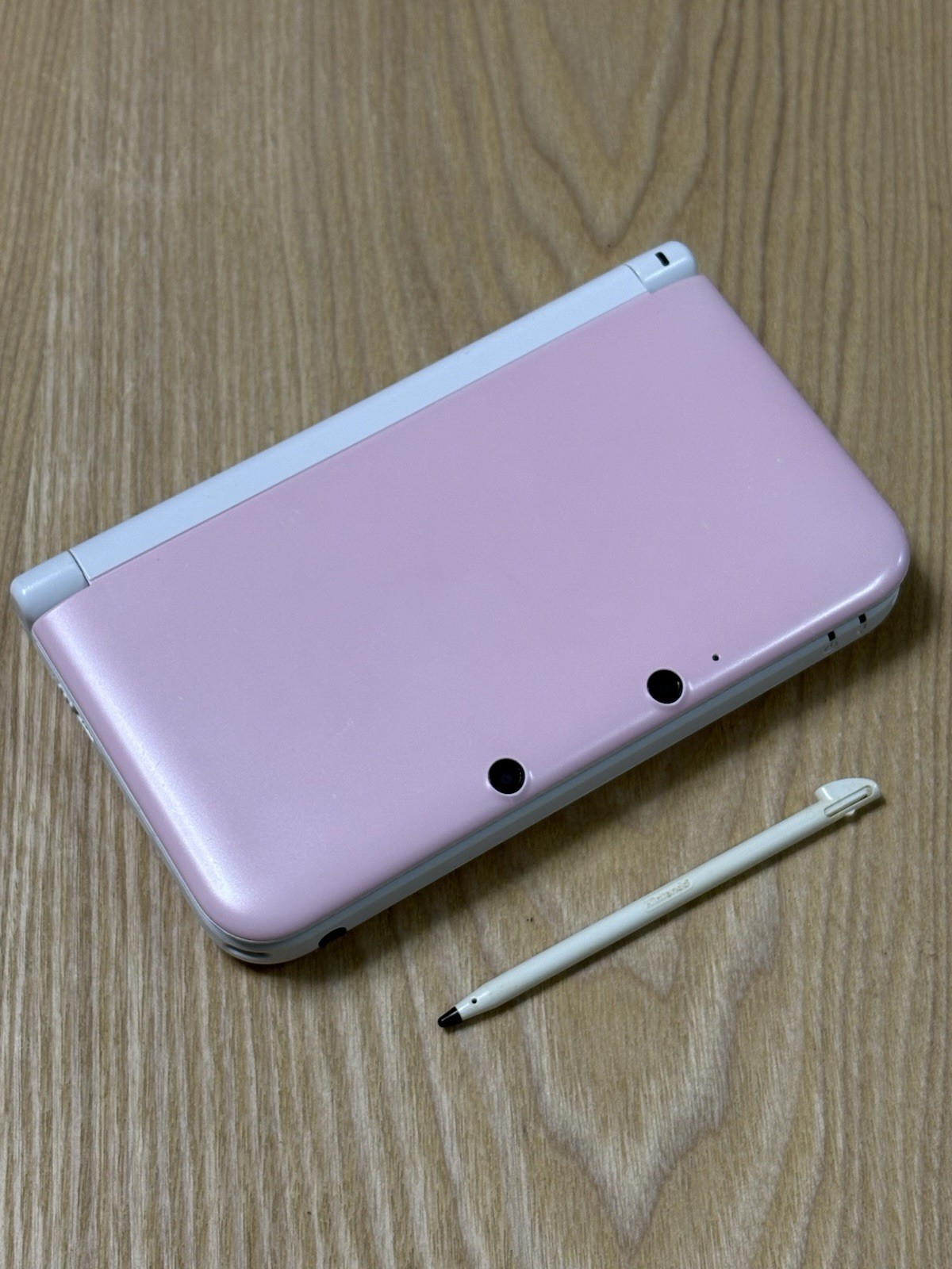 Nintendo 3DS LL Pink White Console with Stylus Tested Working Japanese Version